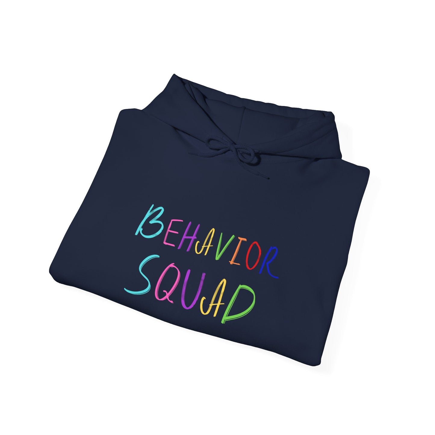 Behavior Squad Hoodie — Pastel Handwritten Teacher & Classroom Crew Pullover
