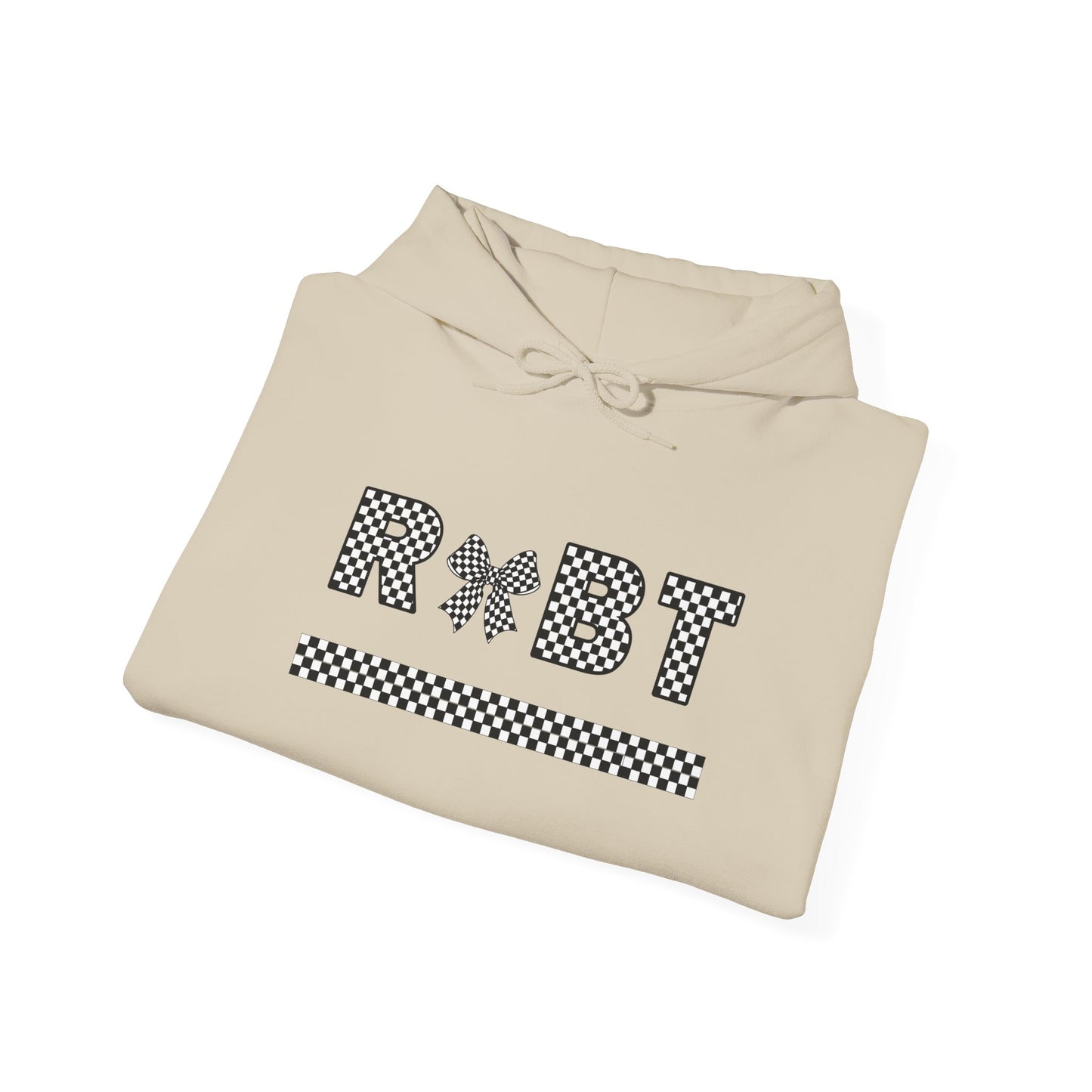 RBT Bow Checkered Hooded Sweatshirt