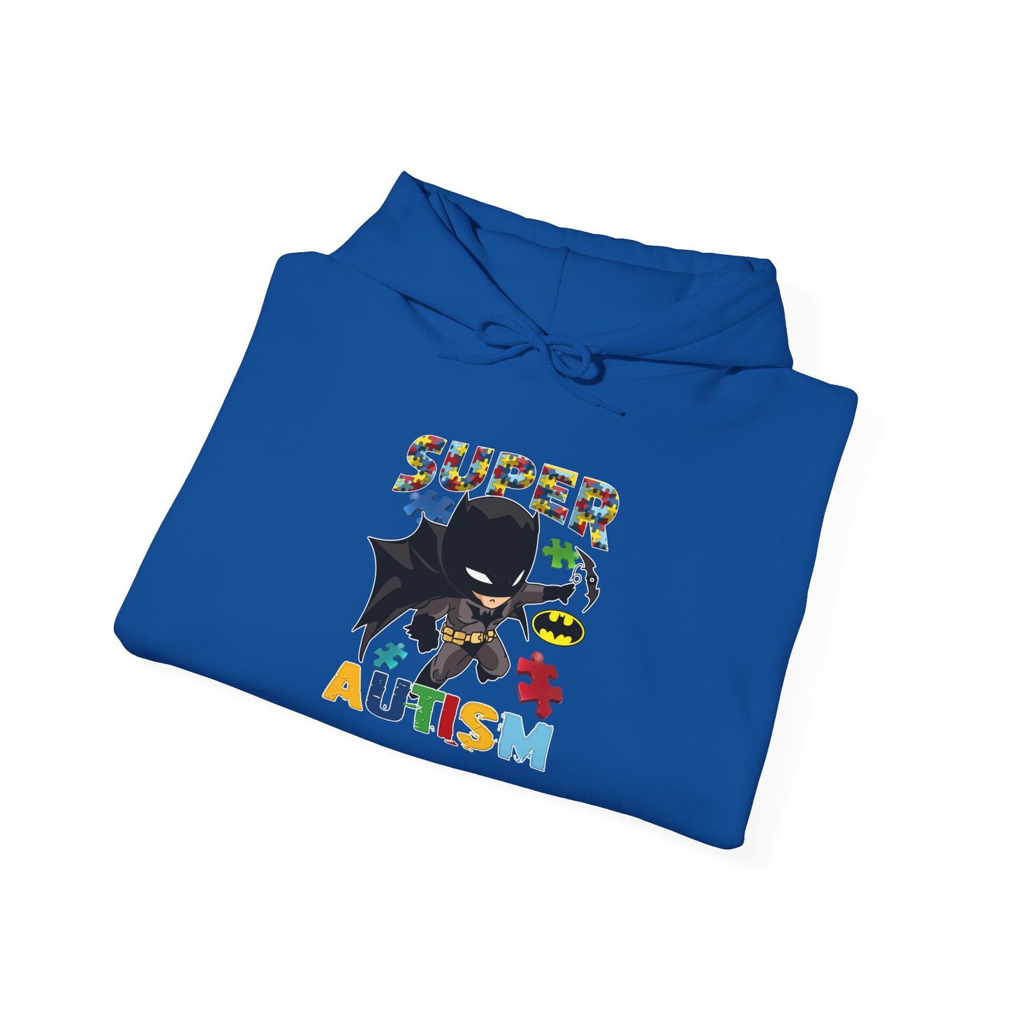 Super Autism Hoodie — Superhero Puzzle Piece Autism Awareness Sweatshirt