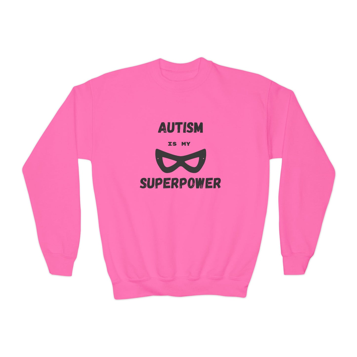 Autism Superpower Youth Crewneck Sweatshirt
