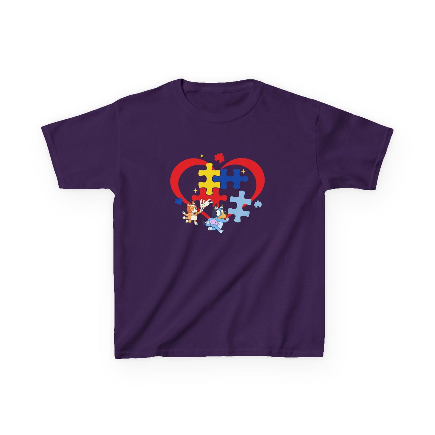 Kids Autism Puzzle Heart T-Shirt