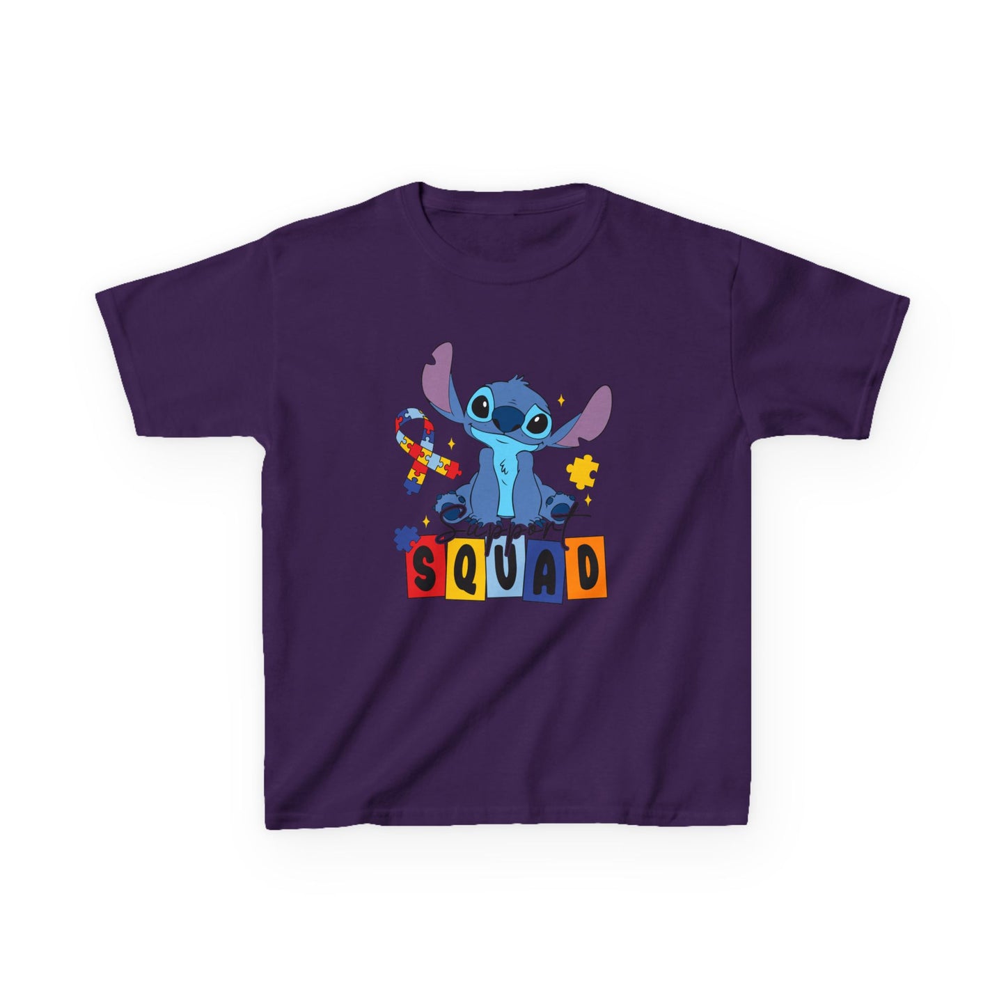 Kids Tee — Cute Stitch 'Squad' Graphic Shirt for Disney Fans
