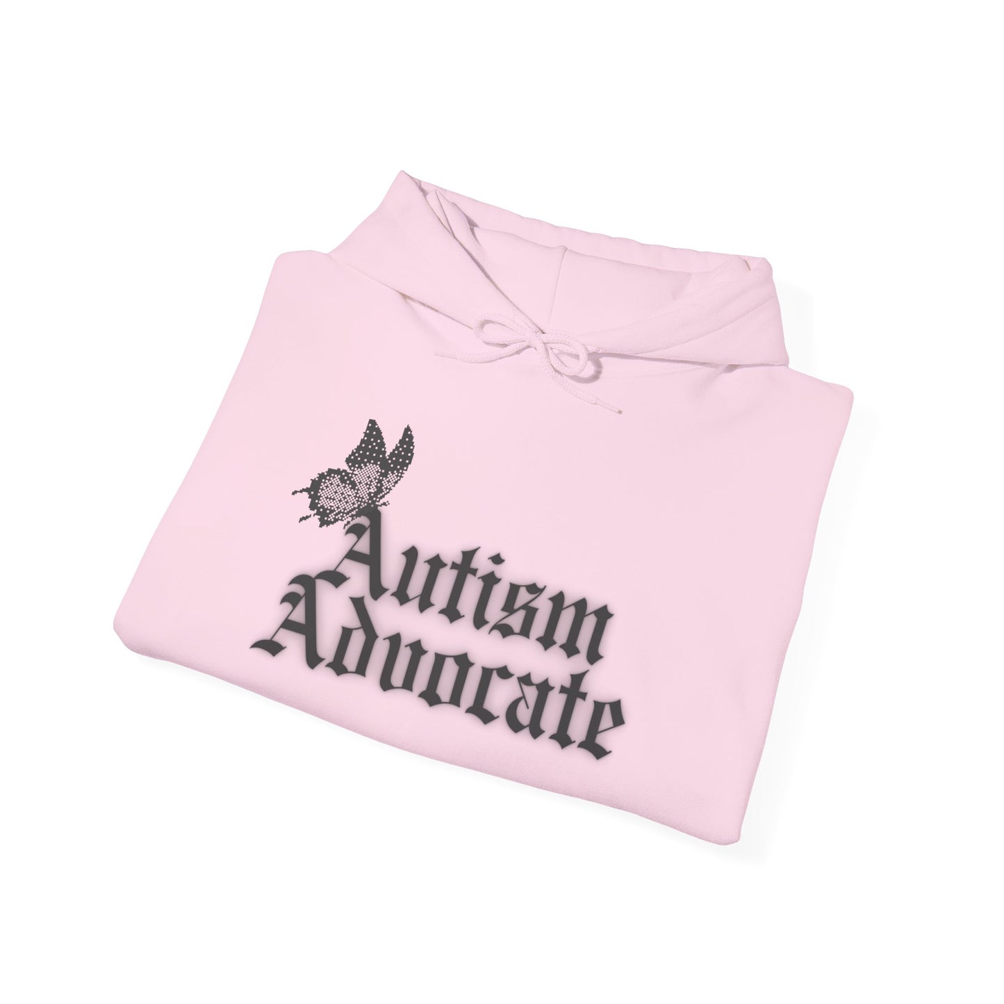 Autism Advocate Hoodie — Gothic Script Awareness Pullover