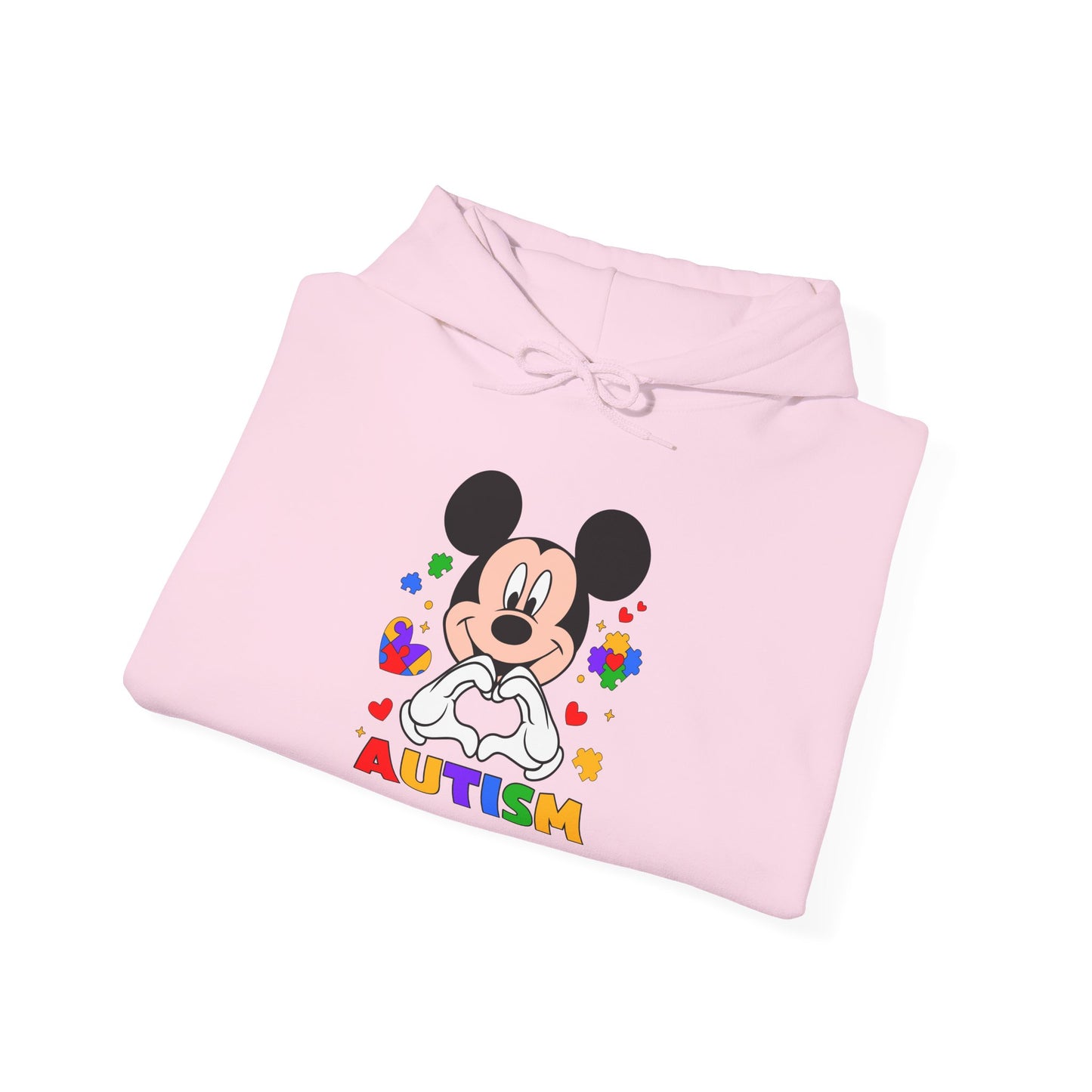 Autism Awareness Hoodie — Colorful Puzzle Heart Design