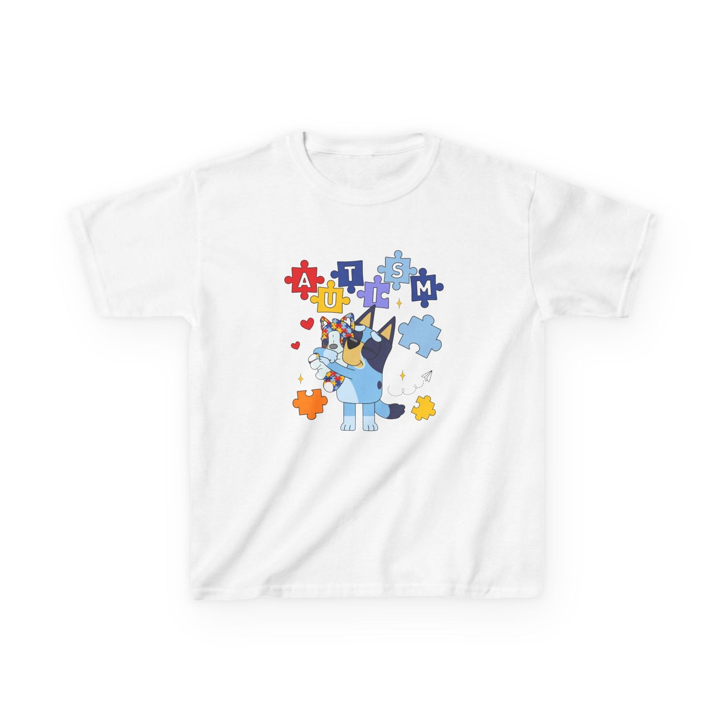 Autism Awareness Kids Tee — Cute Puzzle-Piece Unicorn Design
