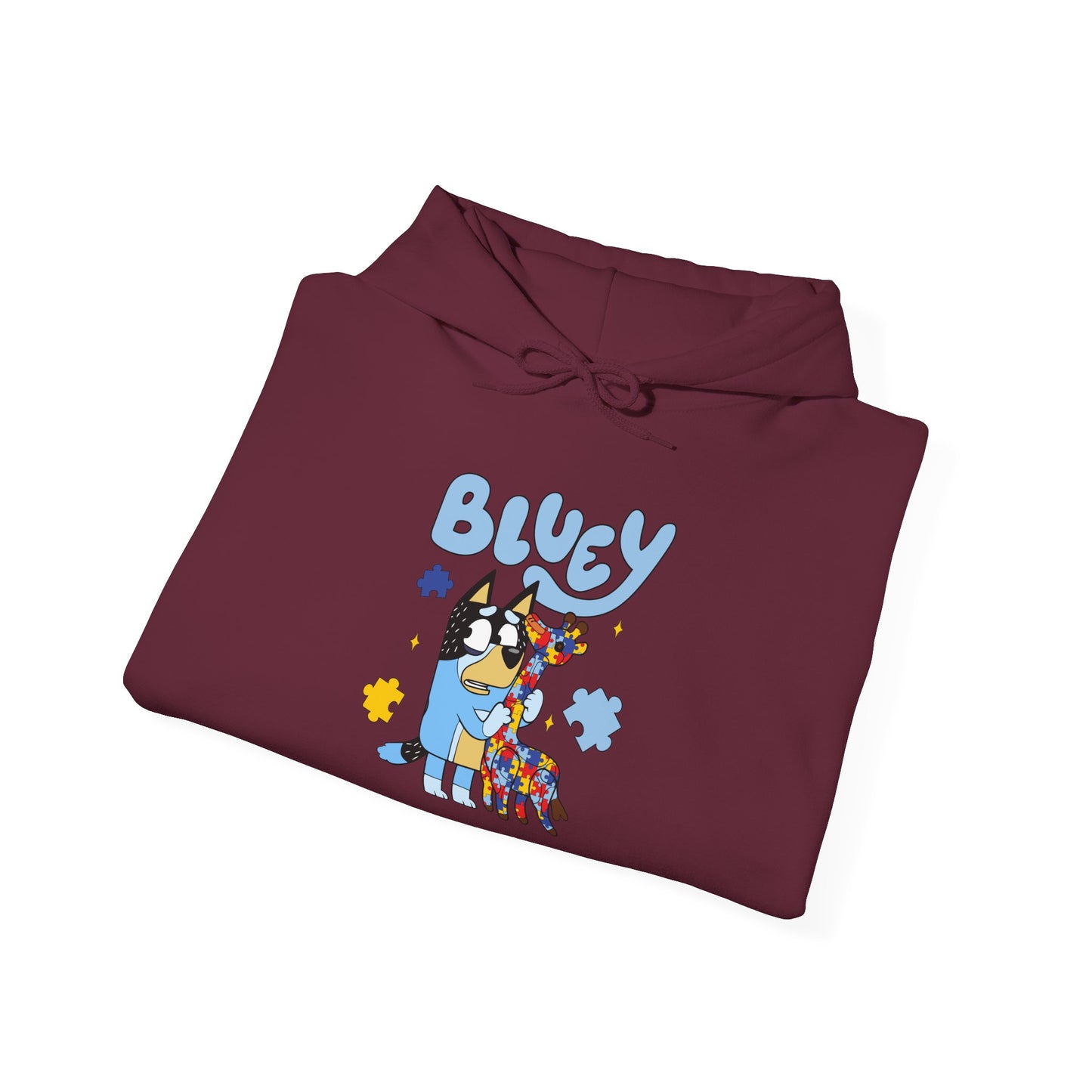 Bluey Cartoon Hoodie — Cute Blue Heeler Kids TV Character Pullover