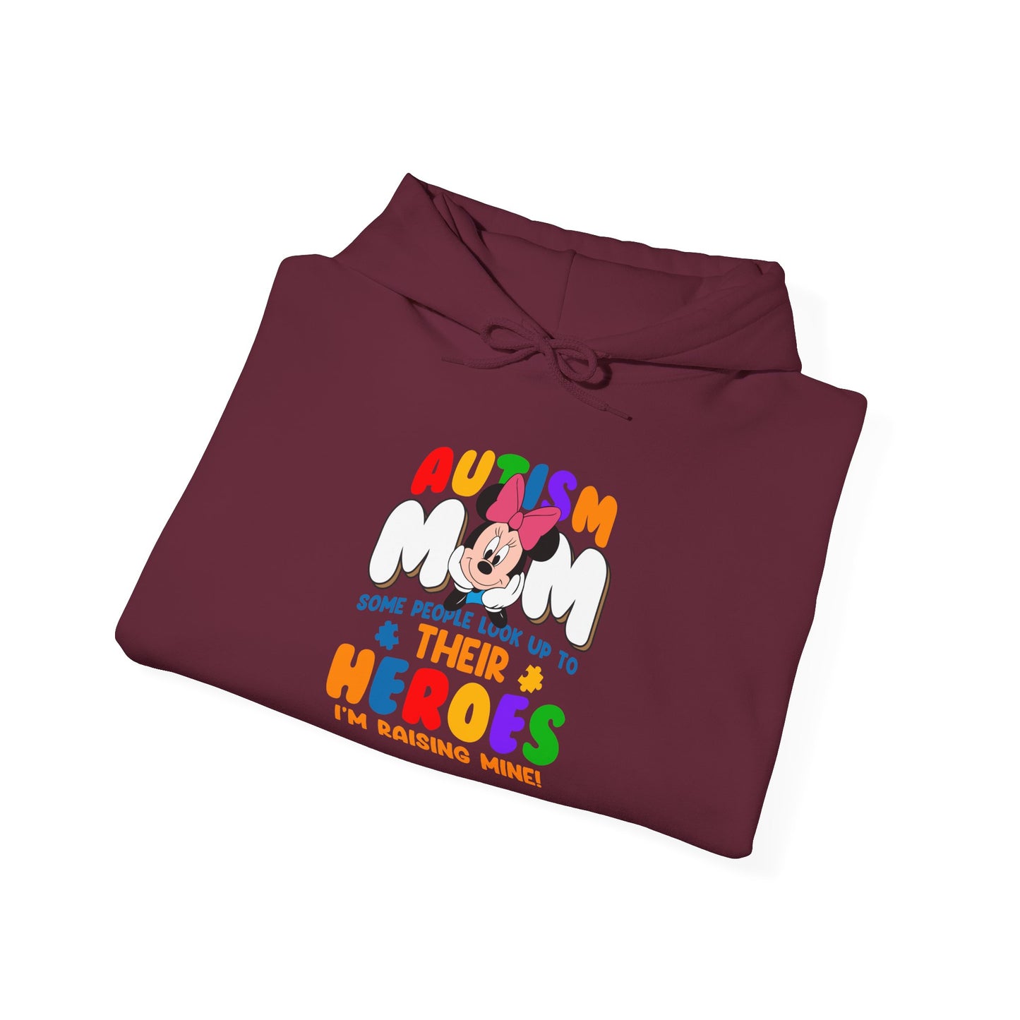 Autism Mom Hoodie - Proud Parent Support Sweatshirt (I’m Raising Heroes)