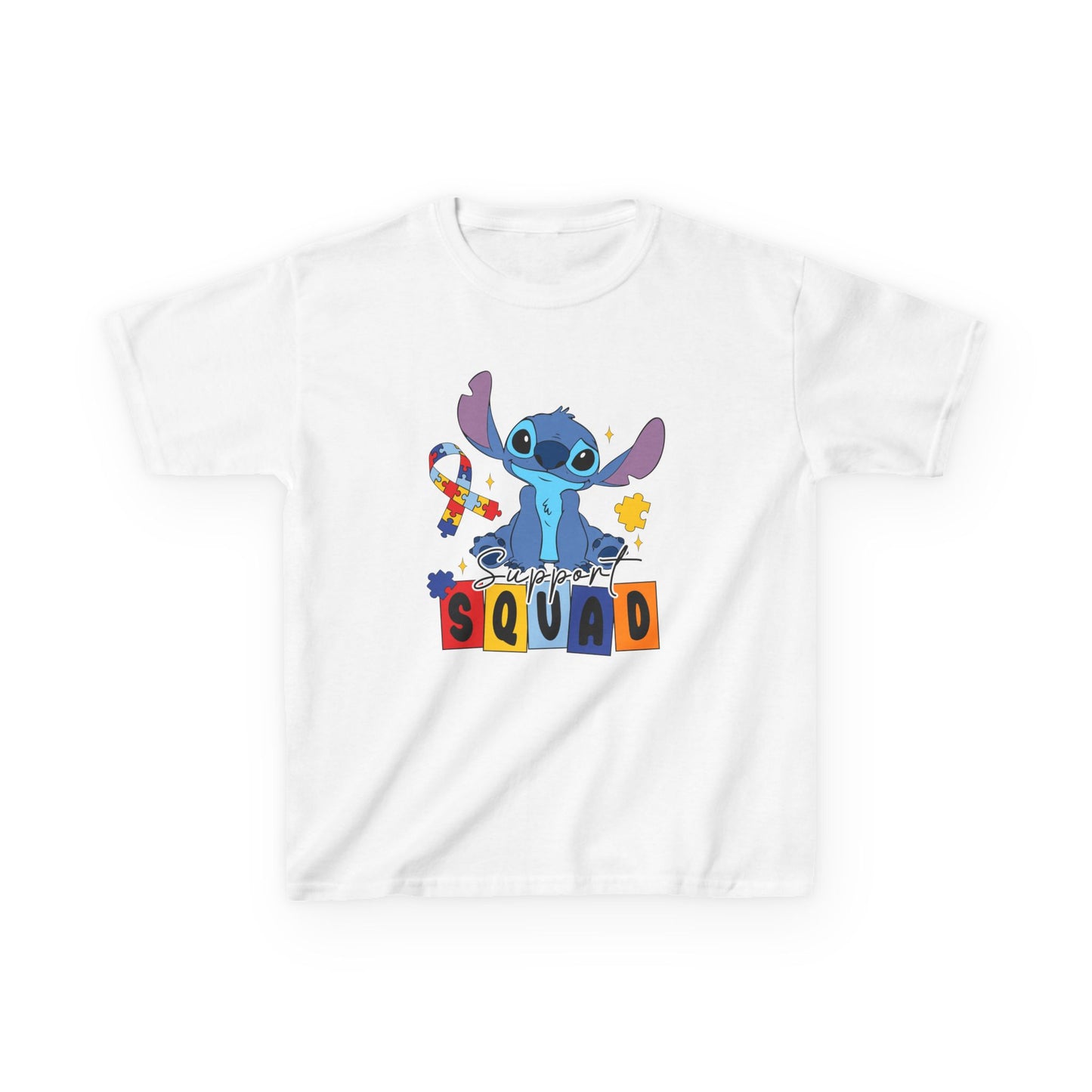 Kids Tee — Cute Stitch 'Squad' Graphic Shirt for Disney Fans