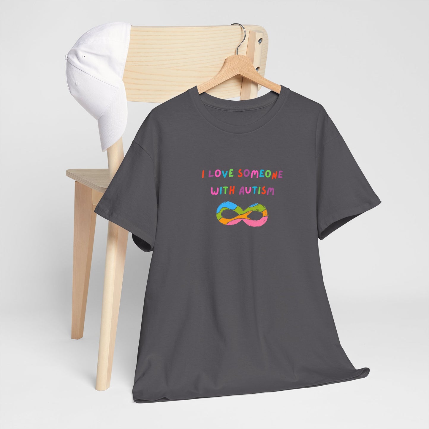 I Love Someone with Autism Unisex Heavy Cotton Tee