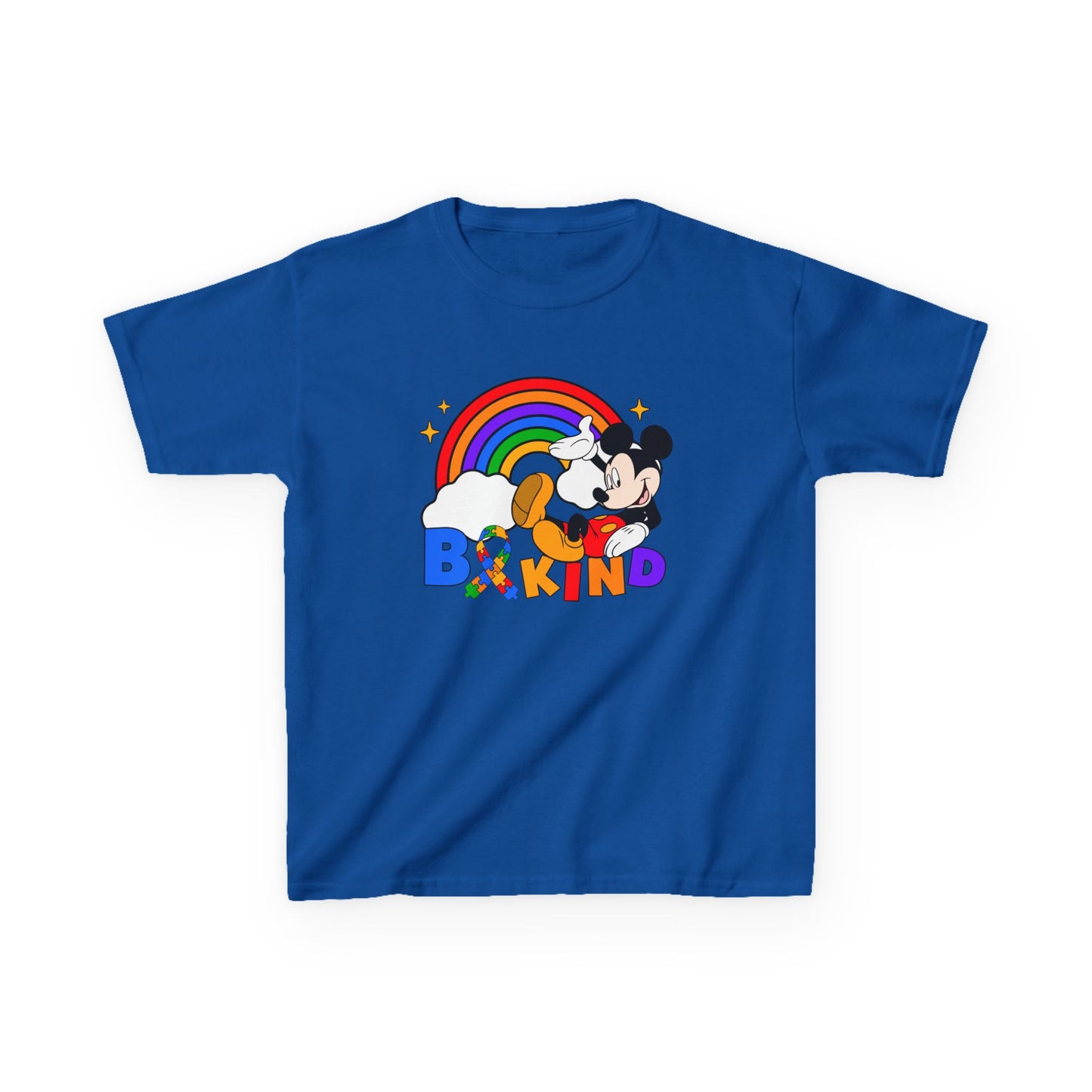 Kids Tee — Be Kind Rainbow Character Design