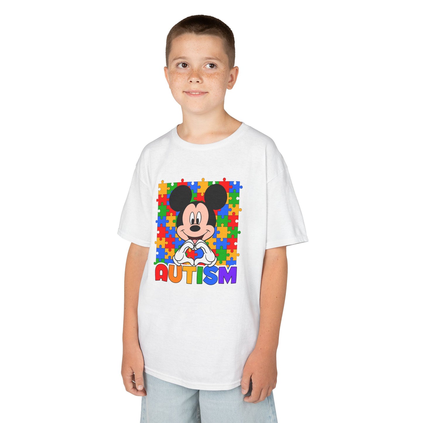 Kids Autism Puzzle Heart T-Shirt