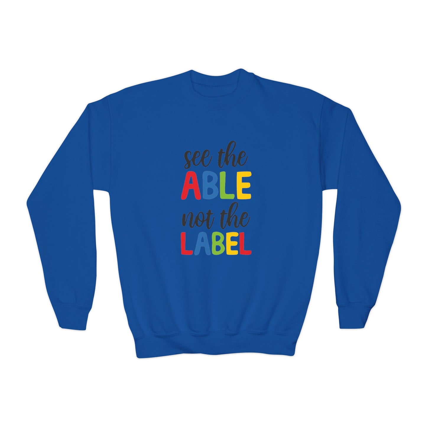 See the Able Not the Label Youth Crewneck Sweatshirt