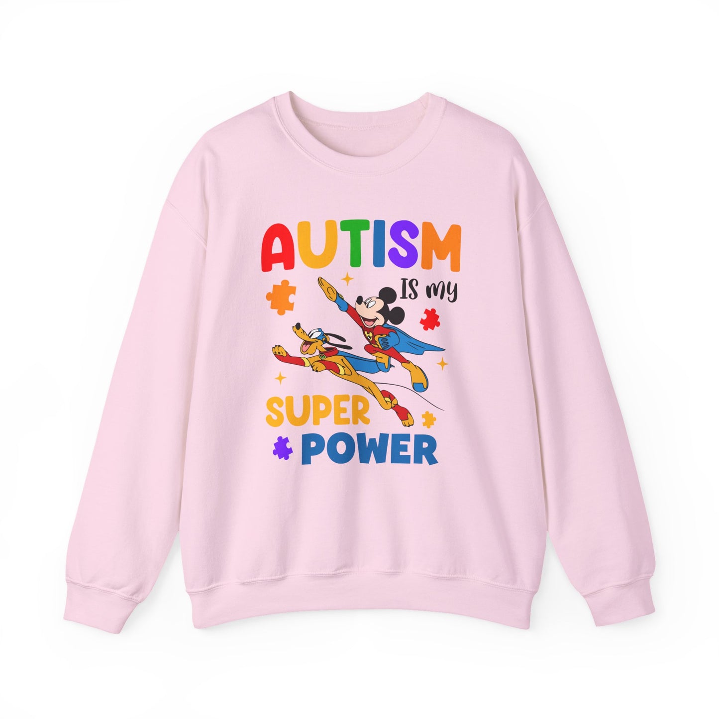 Autism Is My Superpower Crewneck Sweatshirt