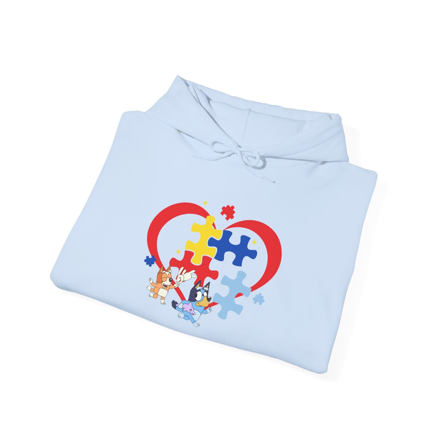 Autism Awareness Puzzle Heart Hoodie — Support & Love Sweatshirt