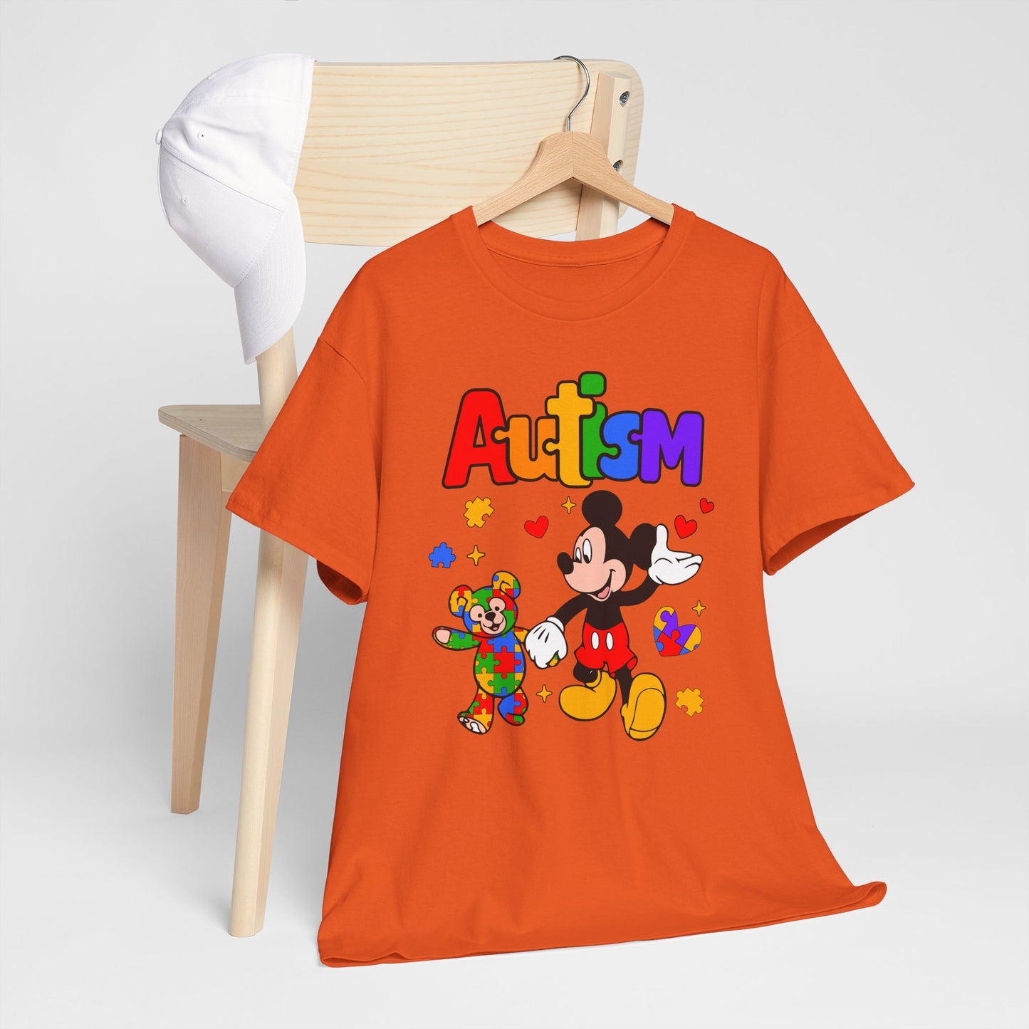 Autism Awareness T-Shirt — Colorful Puzzle Heart Design