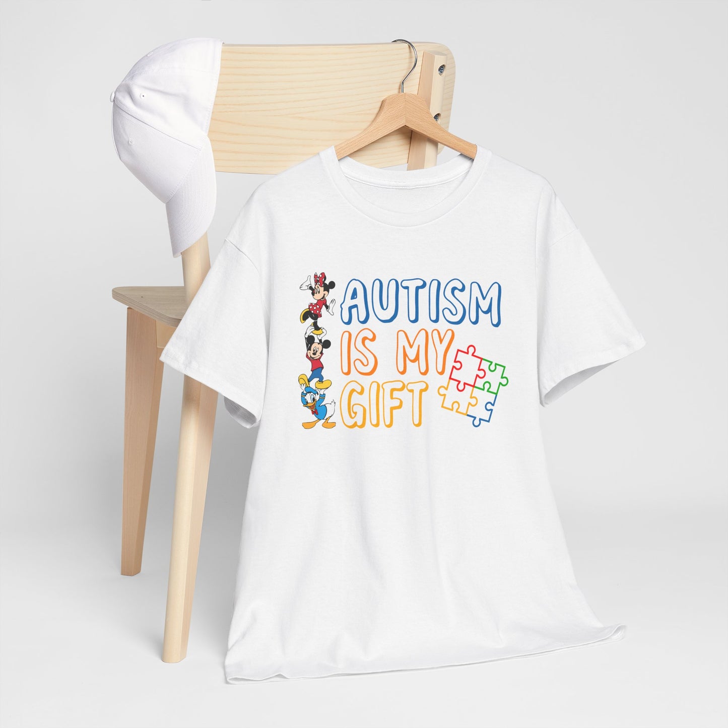 Autism Is My Gift T-Shirt — Colorful Puzzle Piece Awareness Tee