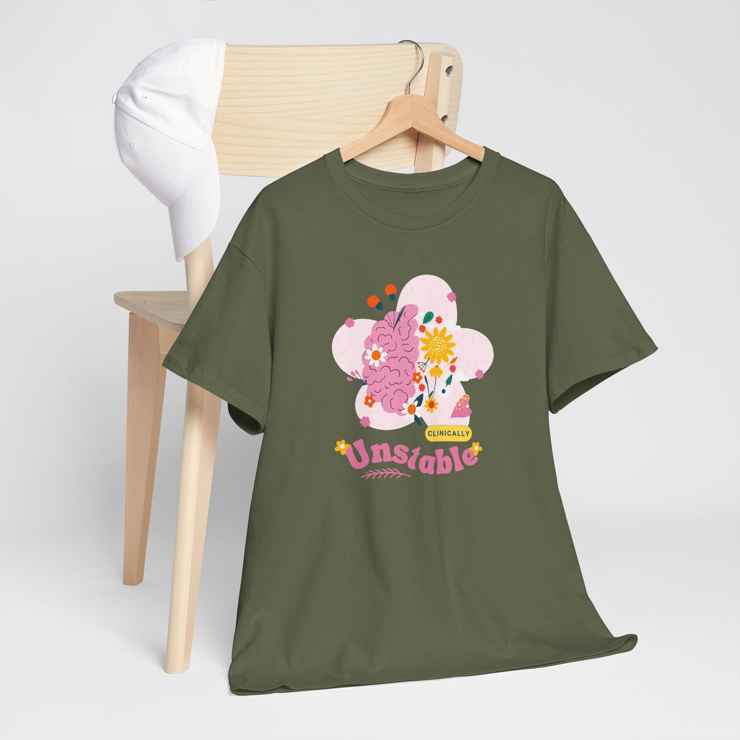 Colorful Unstable Unisex Heavy Cotton Tee - Fun Graphic T-Shirt for Every Occasion