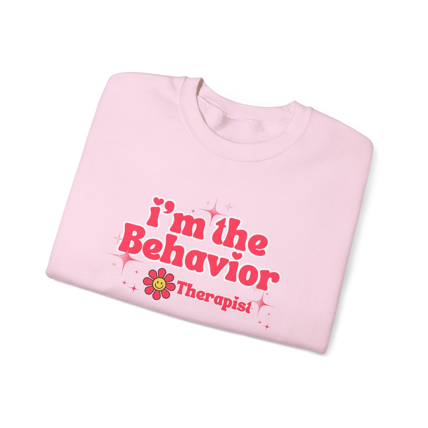 Behavior Therapist Sweatshirt - "I'm the Behavior Therapist" Retro Floral Crewneck
