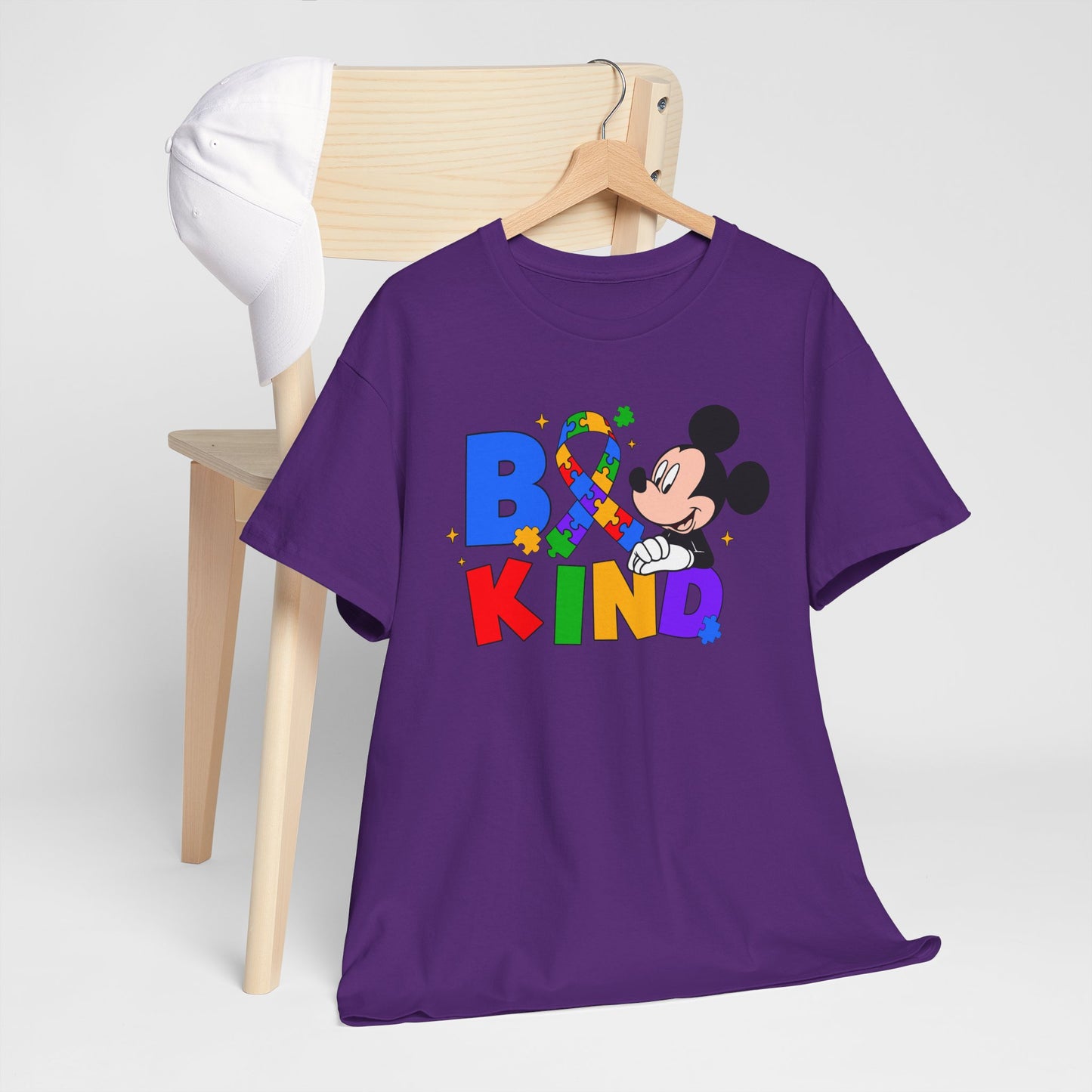 Be Kind Kids T‑Shirt — Colorful Ribbon & Character Graphic