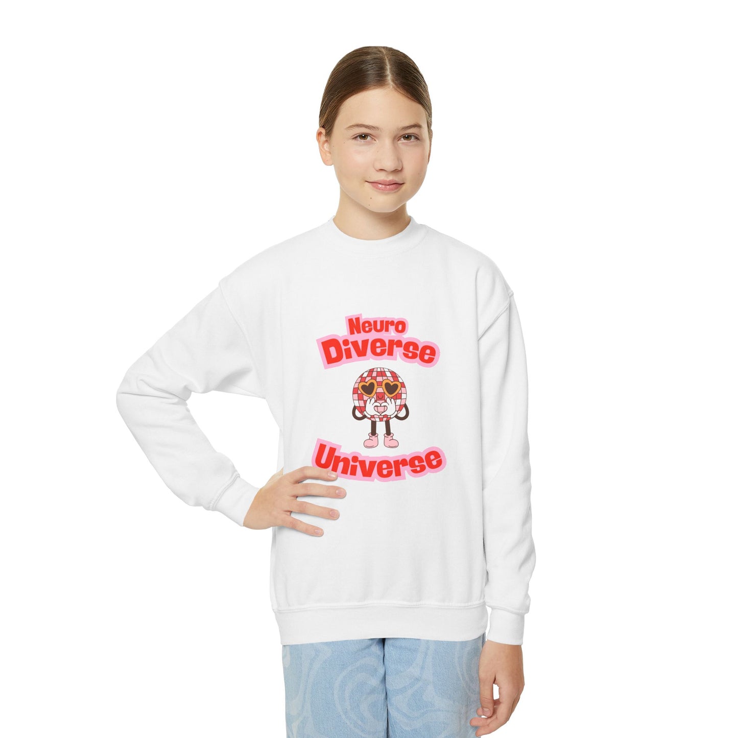 Neuro Diverse Universe Youth Crewneck Sweatshirt