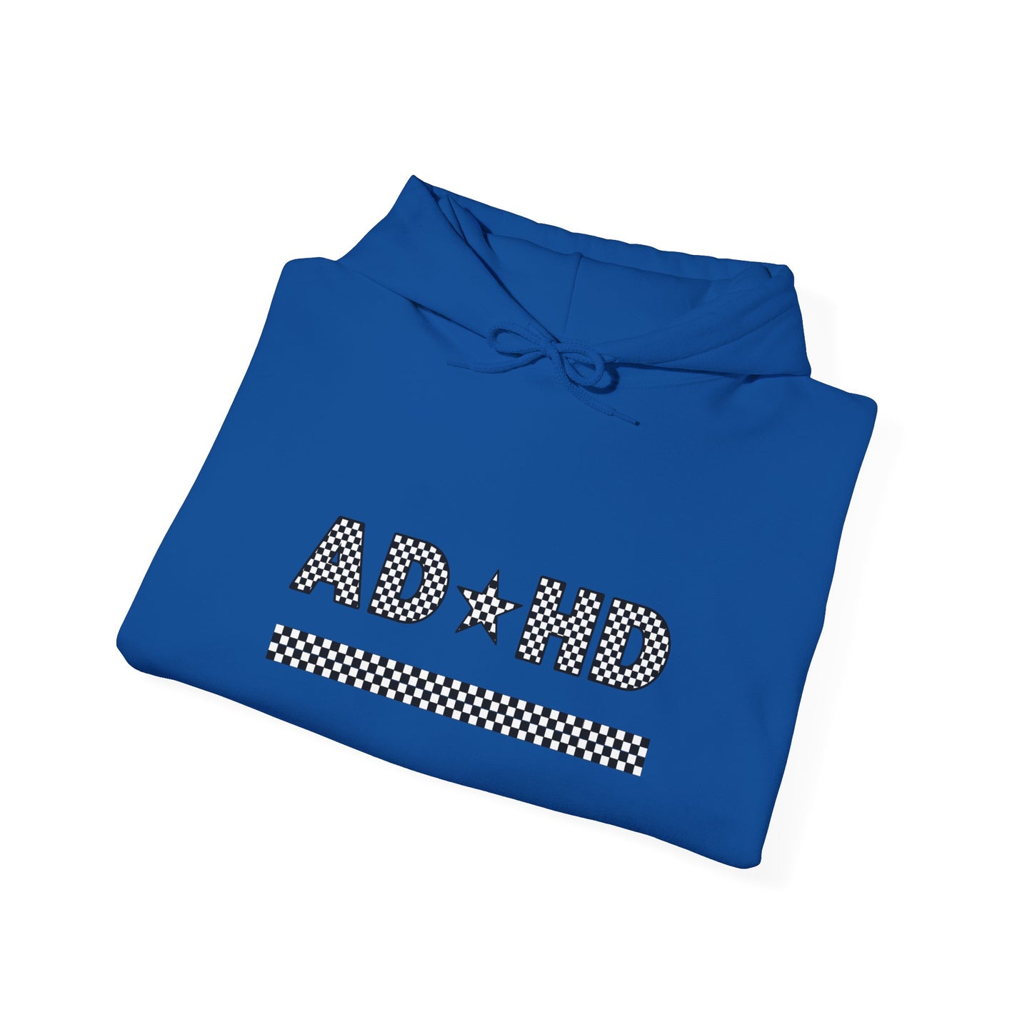 ADHD Star Checkered Hooded Sweatshirt