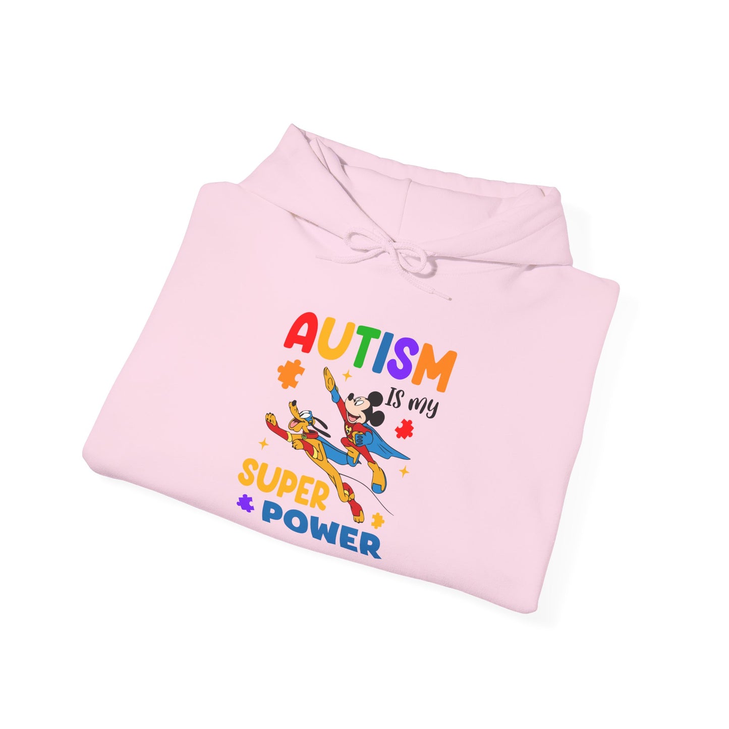 Autism Is My Superpower Hoodie — Colorful Kids & Adult Awareness Pullover