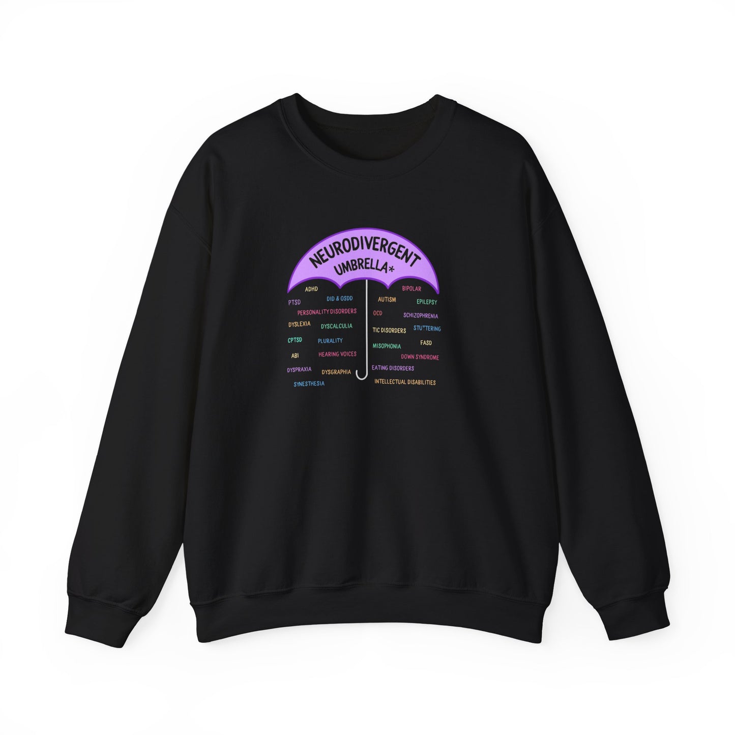 Neurodivergent Umbrella Crewneck Sweatshirt — Inclusive Pride Pullover
