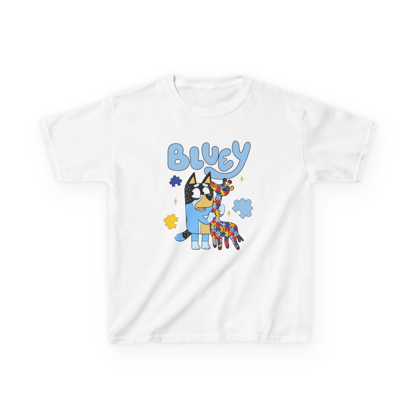 Bluey Kids T-Shirt – Colorful Cartoon Blue Heeler Design
