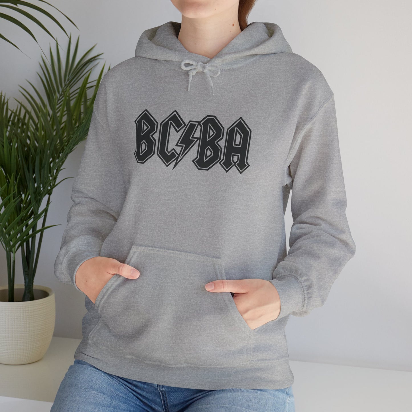 BCBA Lightning Logo Hoodie — Retro Rock Graphic Pullover