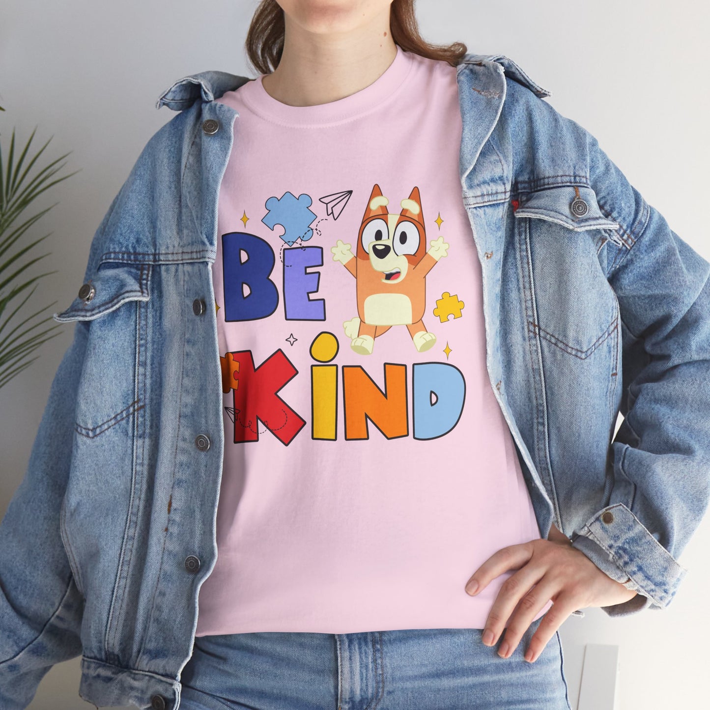 Be Kind Kids T-Shirt — Cute Cartoon Dog Positive Message Tee