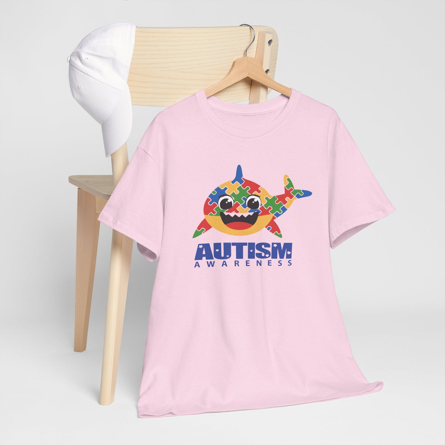 T-Shirt Baby Shark Autism Awareness Unisex Heavy Cotton Tee