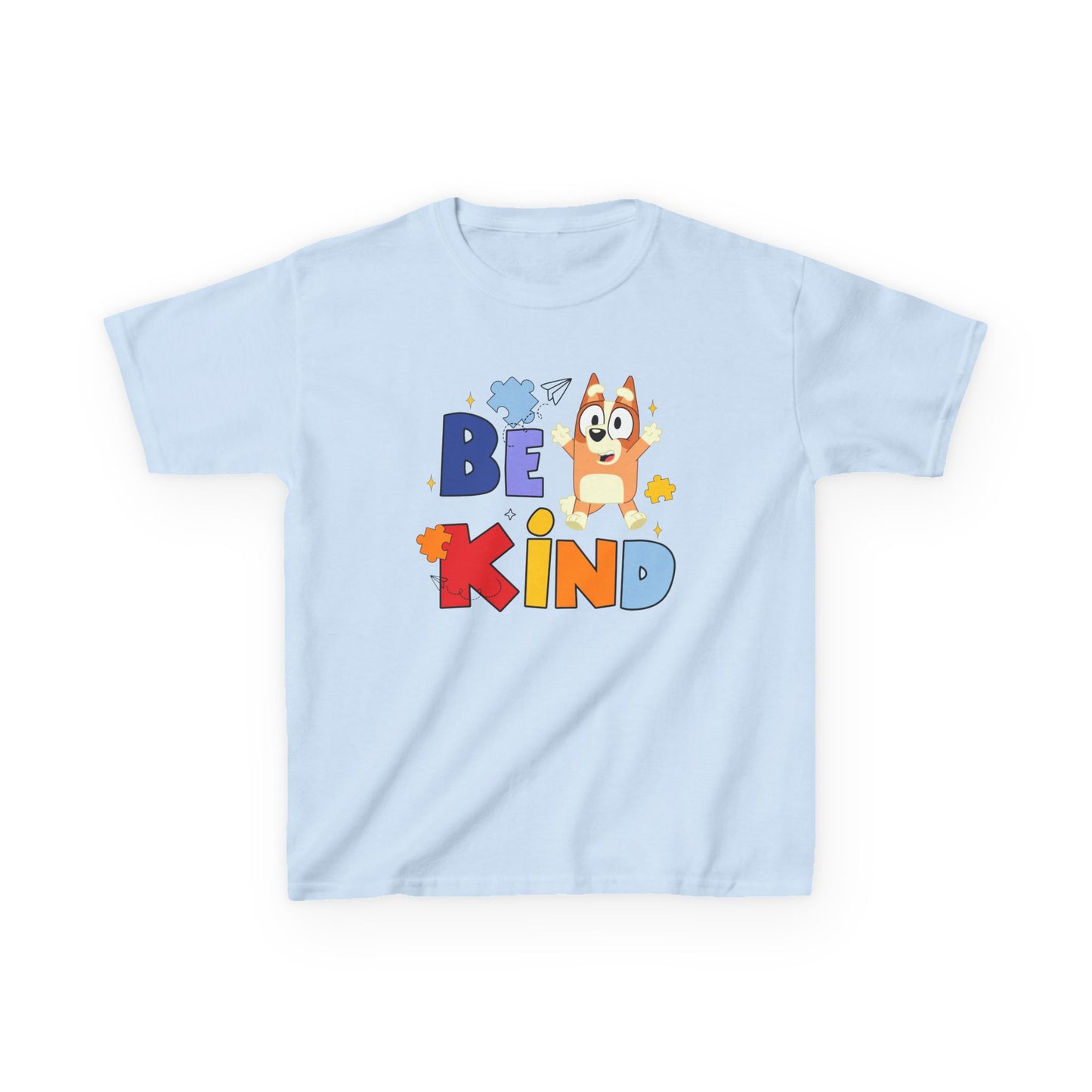 Kids Autism Awareness T-Shirt — Colorful Puzzle Heart Design