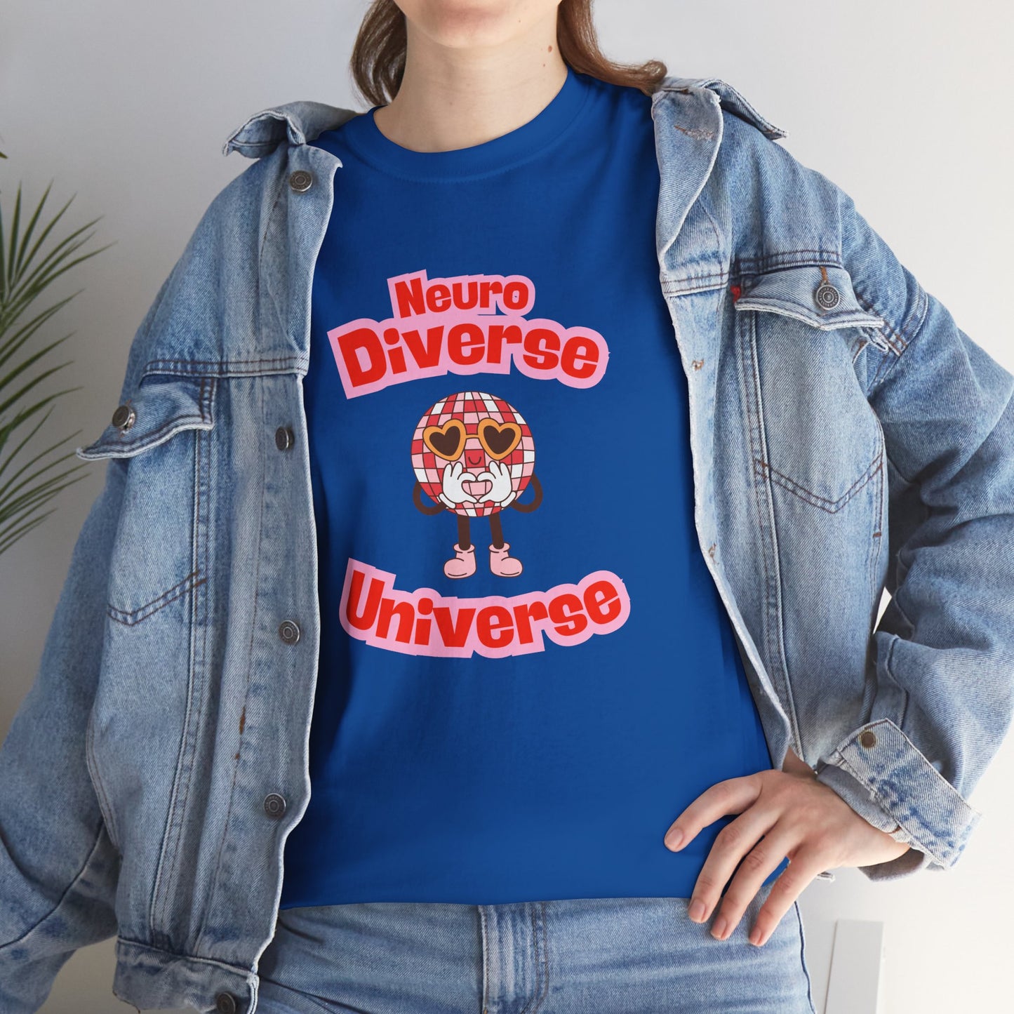 Neuro Diverse Universe Tee - Unisex Heavy Cotton T-Shirt for Inclusivity and Awareness