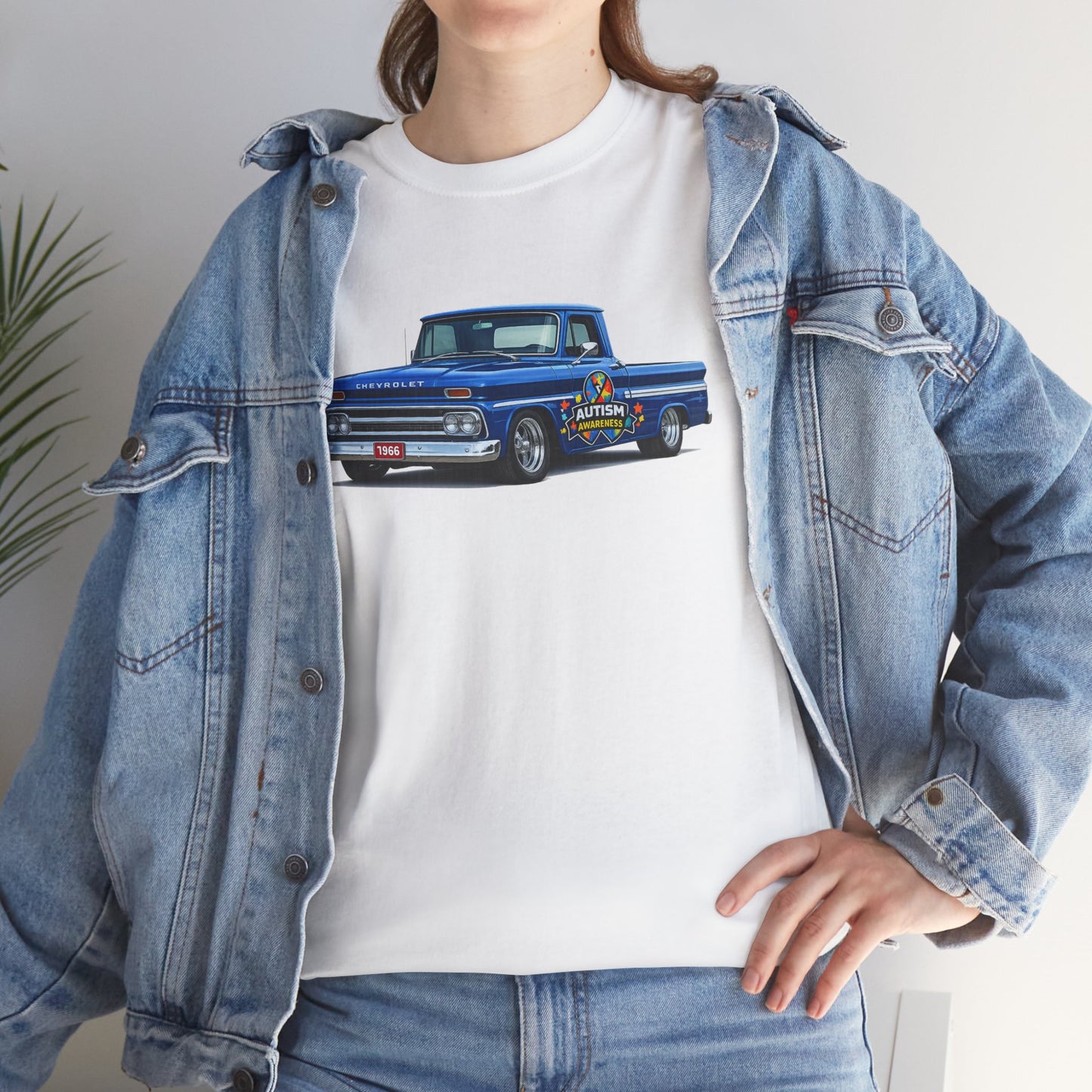 Classic Blue Pickup Truck T‑Shirt — Vintage Chevy C10 Graphic Tee