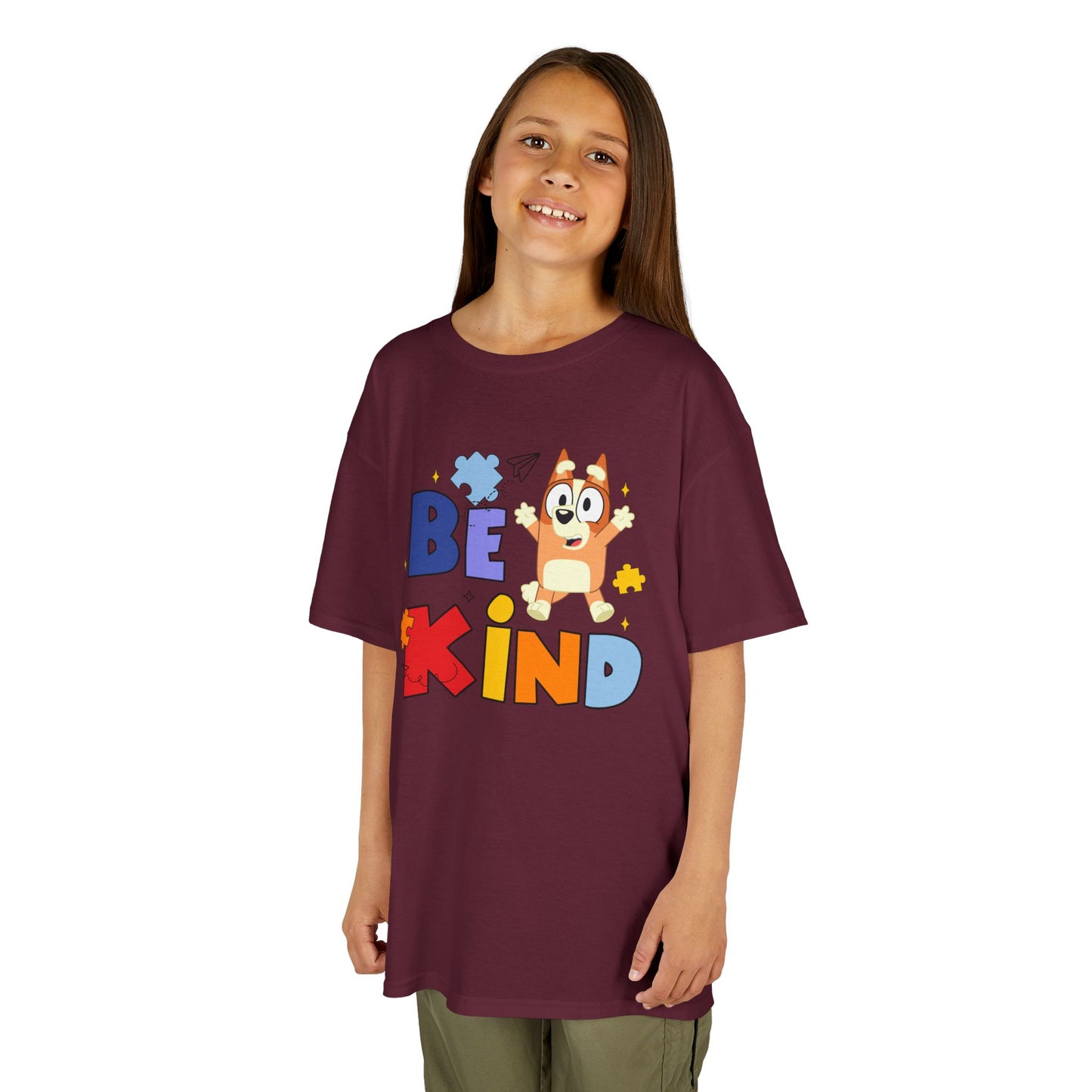 Kids Autism Awareness T-Shirt — Colorful Puzzle Heart Design
