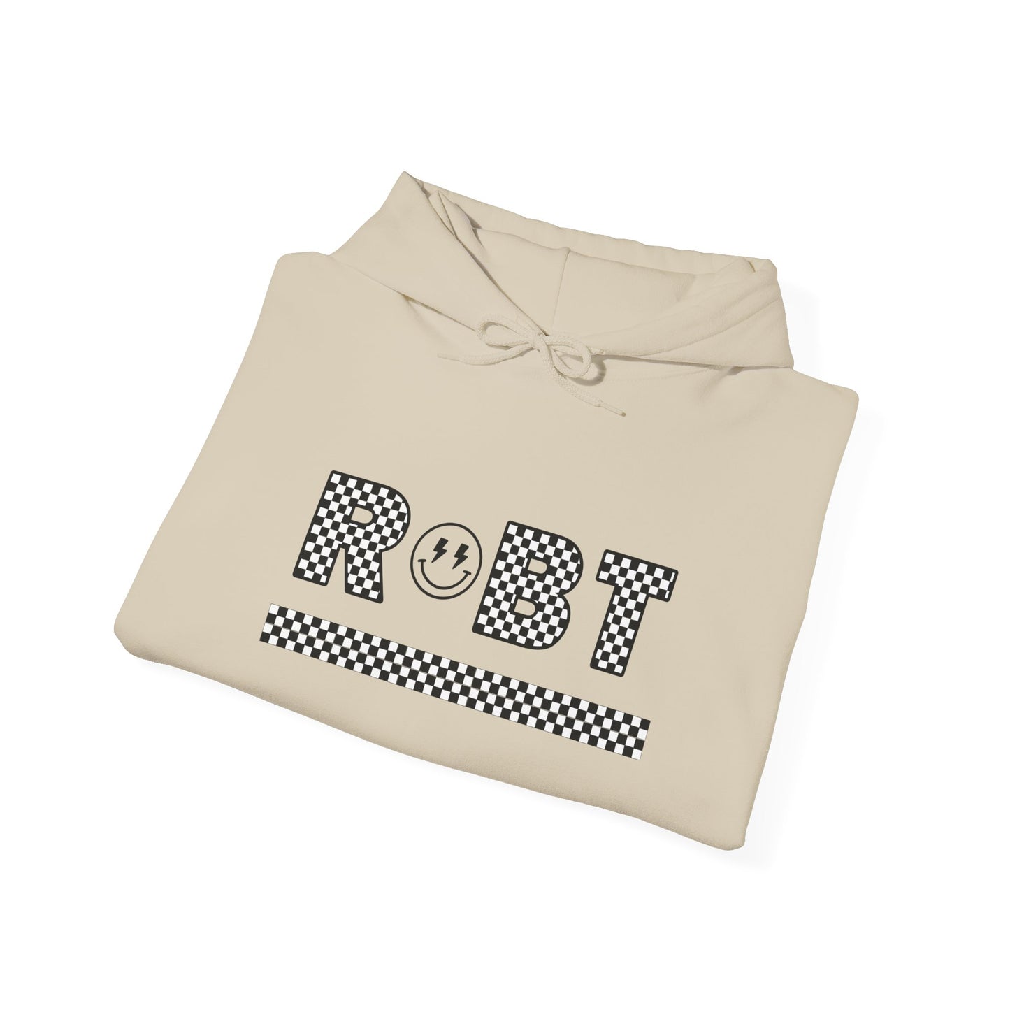 RBT Smiley Checkered Hooded Sweatshirt