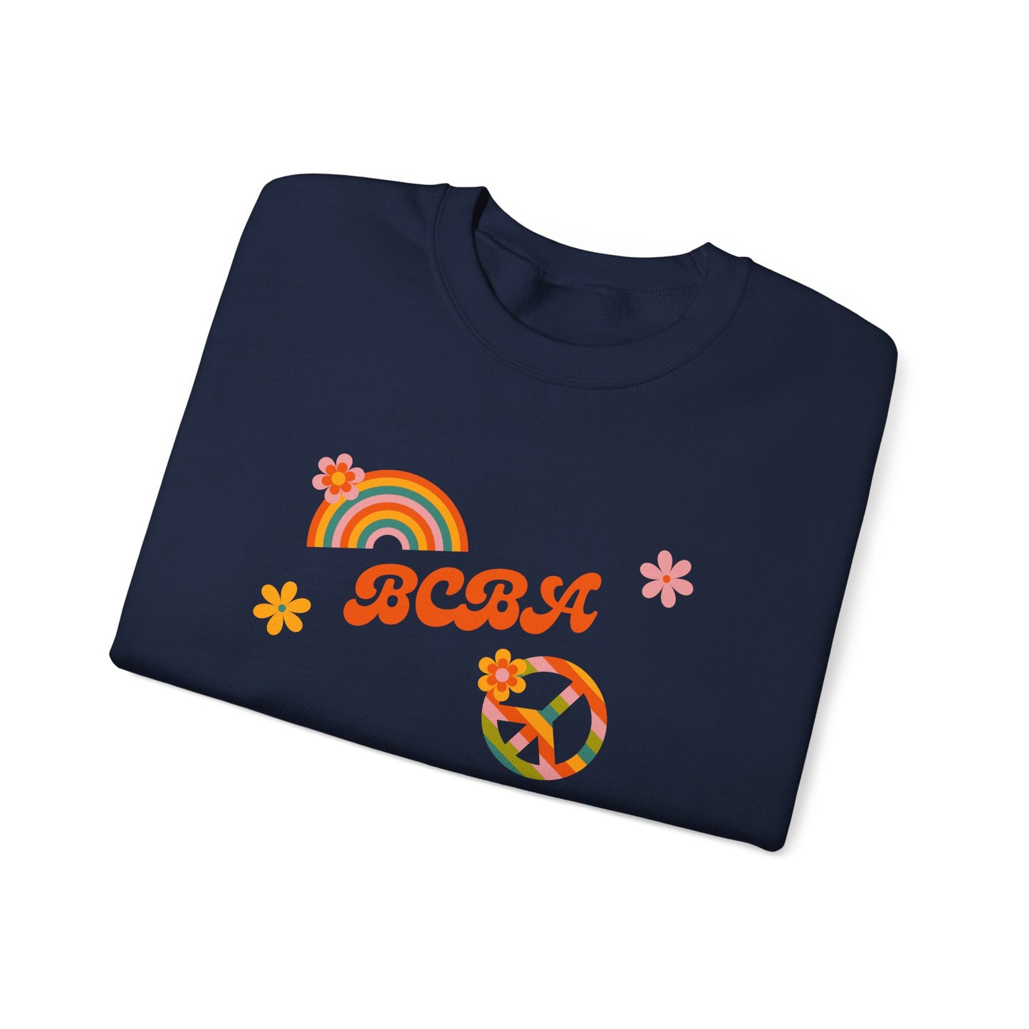 Retro Rainbow ‘BCBA’ Crewneck Sweatshirt