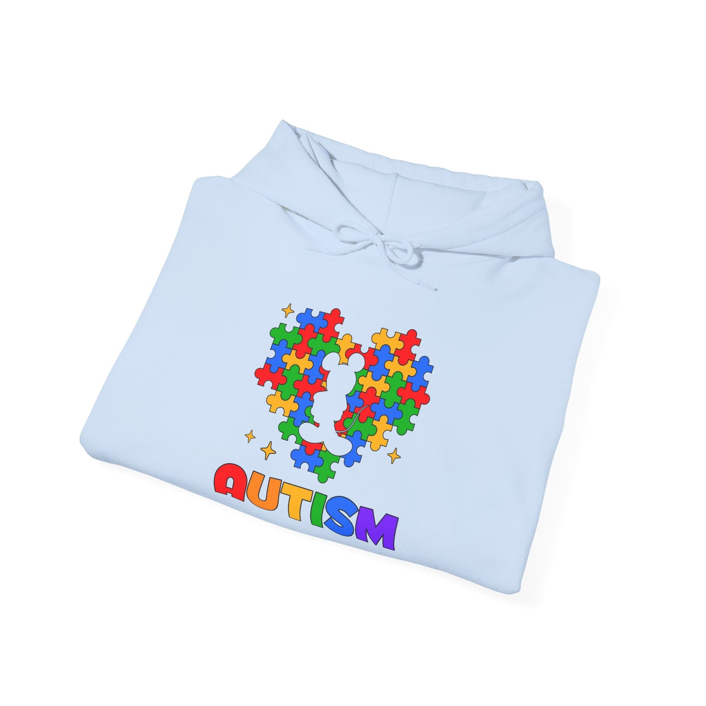 Autism Puzzle Heart Hoodie — Colorful Awareness Sweatshirt