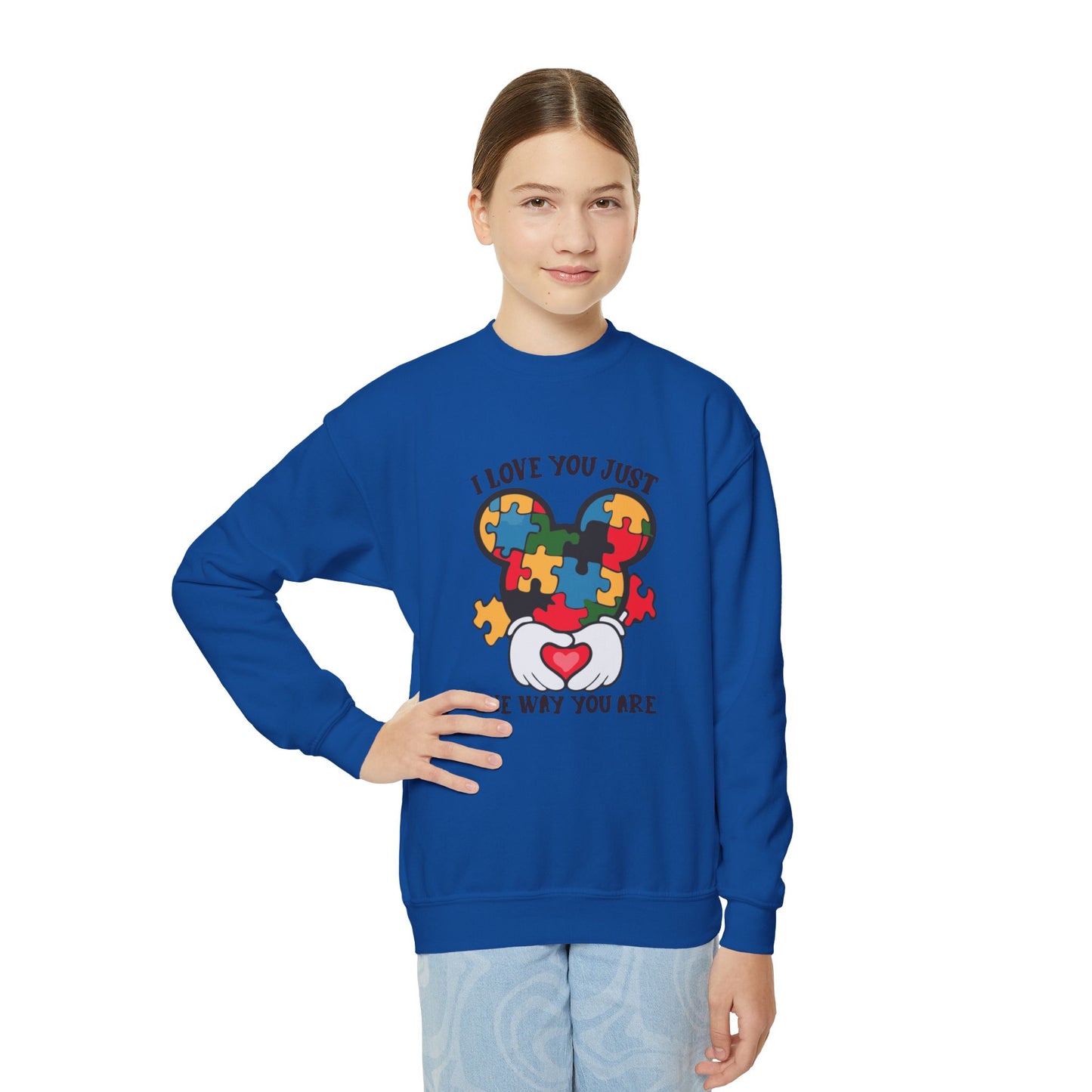 I Love You Just The Way You Are Youth Crewneck Sweatshirt