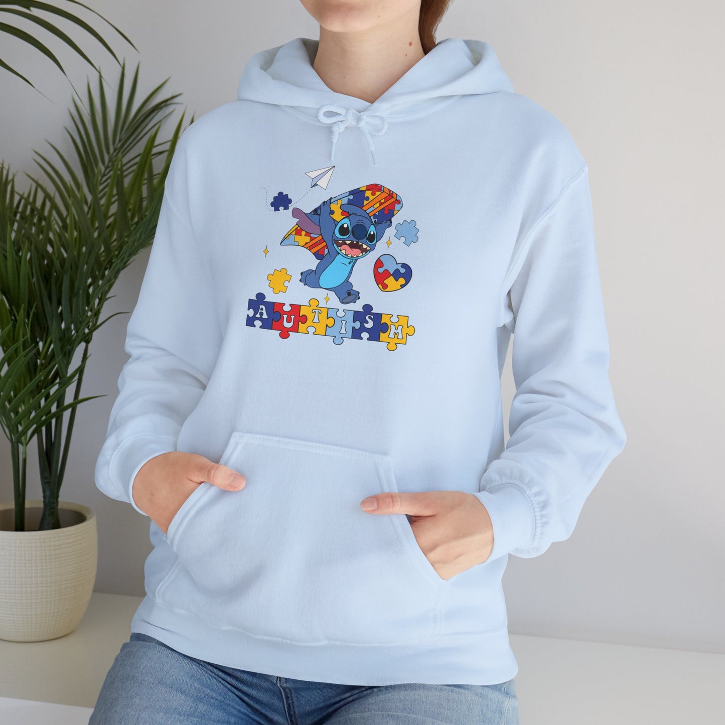 Autism Awareness Puzzle-Heart Hoodie – Colorful Support Sweatshirt