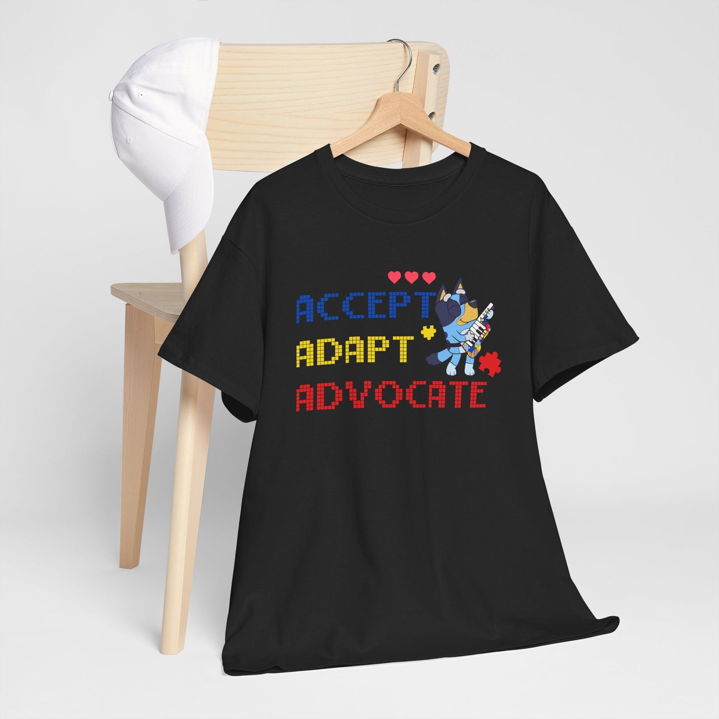 Accept Adapt Advocate Tee — Support & Advocacy Graphic T‑Shirt