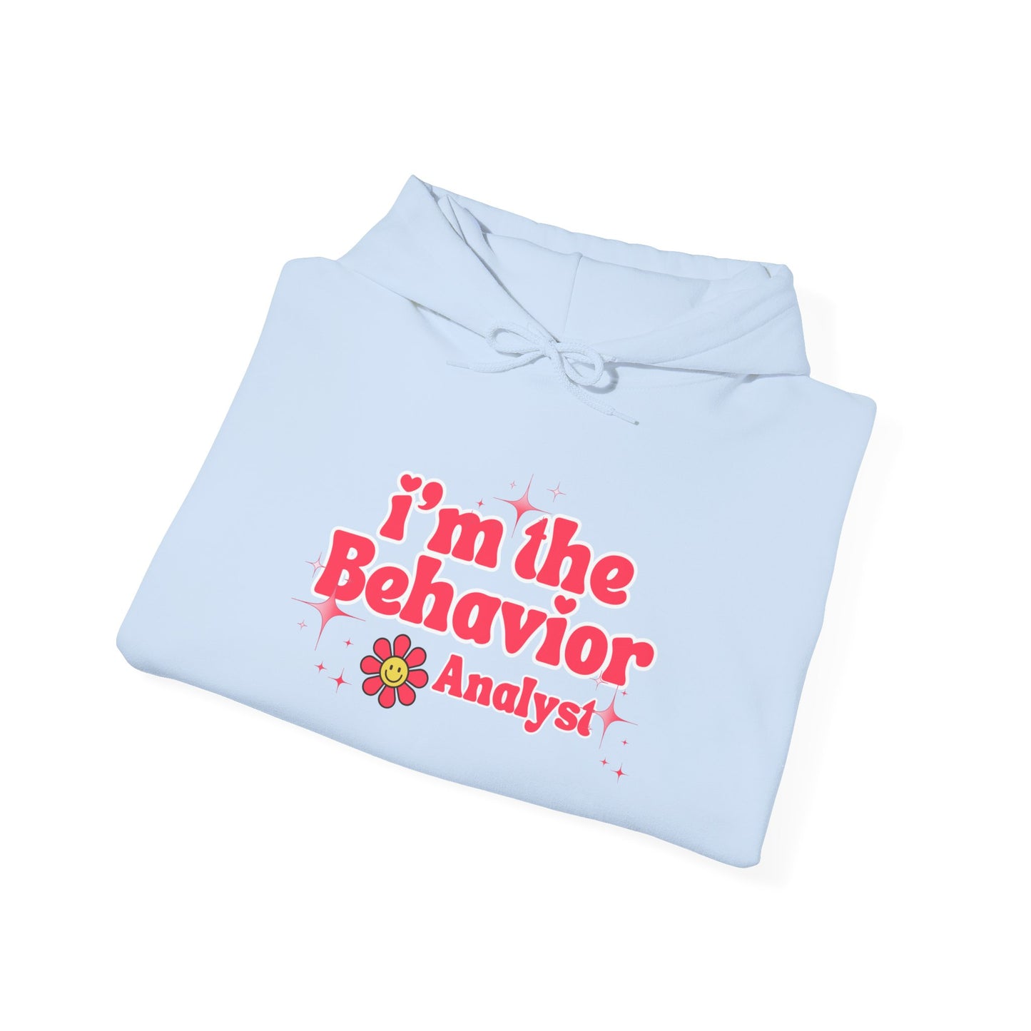 Behavior Analyst Hoodie — “I’m the Behavior Analyst” Retro Floral Design