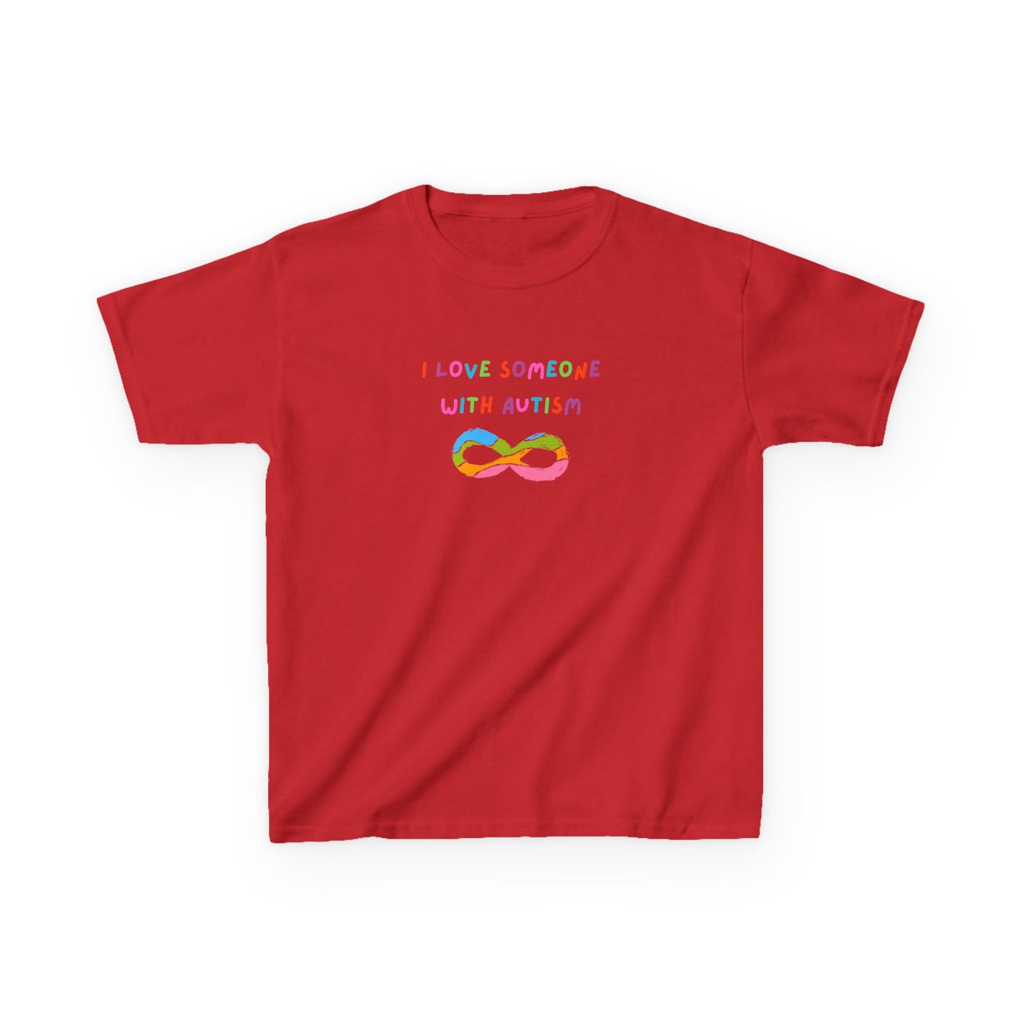 Autism Love Kids Tee - I Love Someone With Autism Graphic T-Shirt