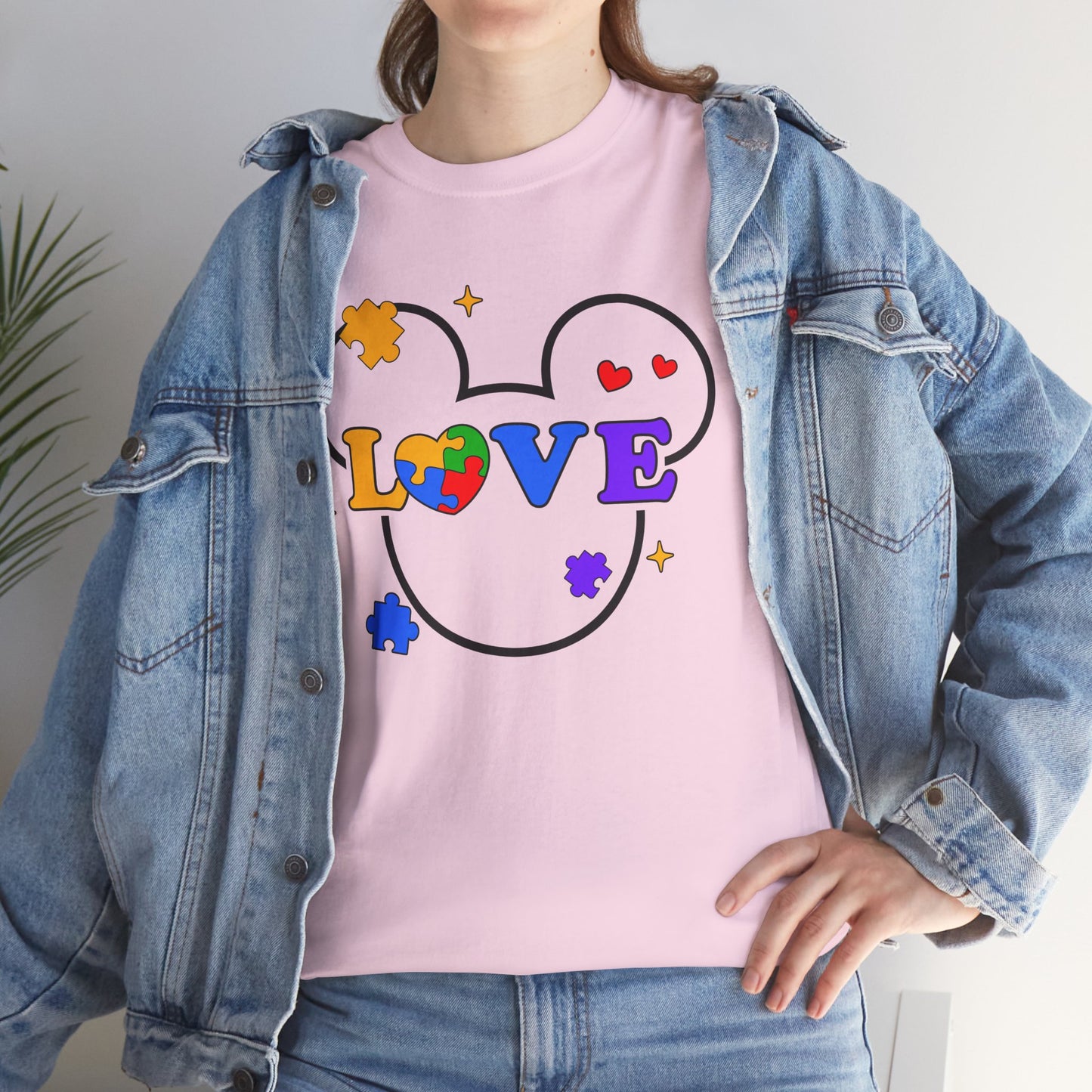 Love Puzzle T‑Shirt — Autism Awareness Heart Tee