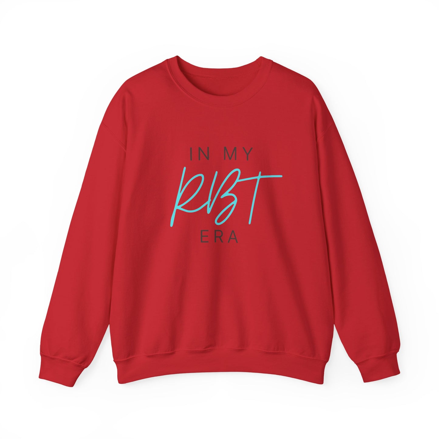 Crewneck Sweatshirt — "In My RBT Era" Minimal Pastel Script Pullover