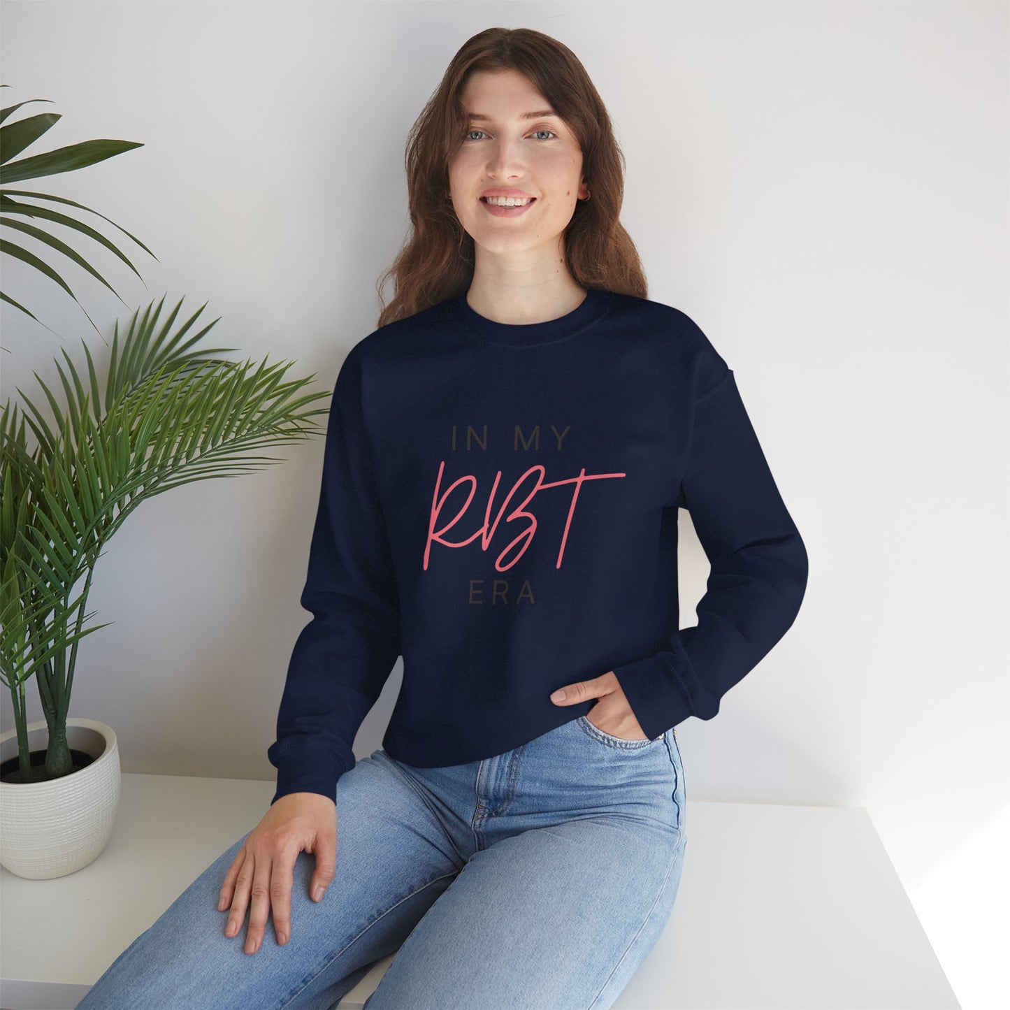 Crewneck Sweatshirt - "In My RBT Era" Pink Script Nursing Rehab Therapist Tee