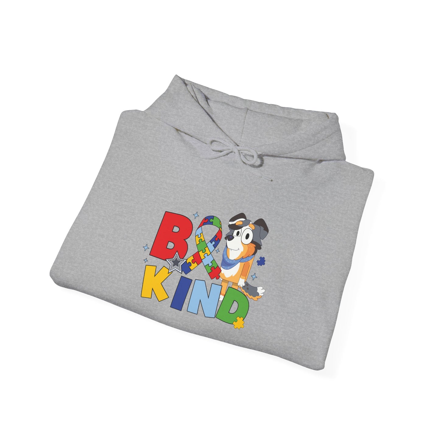 Be Kind Rainbow Ribbon Hoodie — Autism Awareness Cute Penguin Sweatshirt