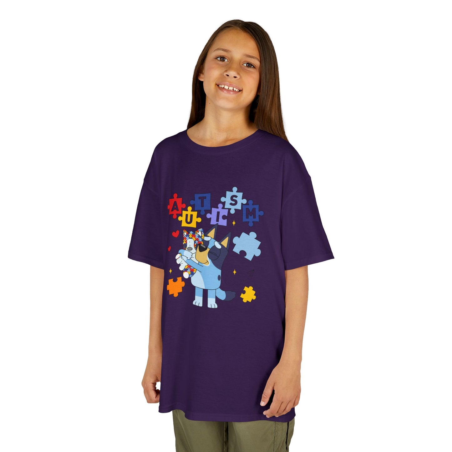 Autism Awareness Kids Tee — Cute Puzzle-Piece Unicorn Design