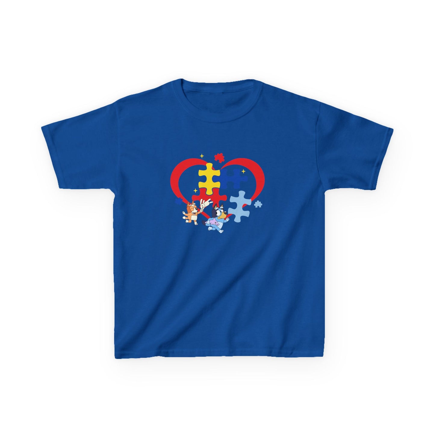 Kids Autism Puzzle Heart T-Shirt