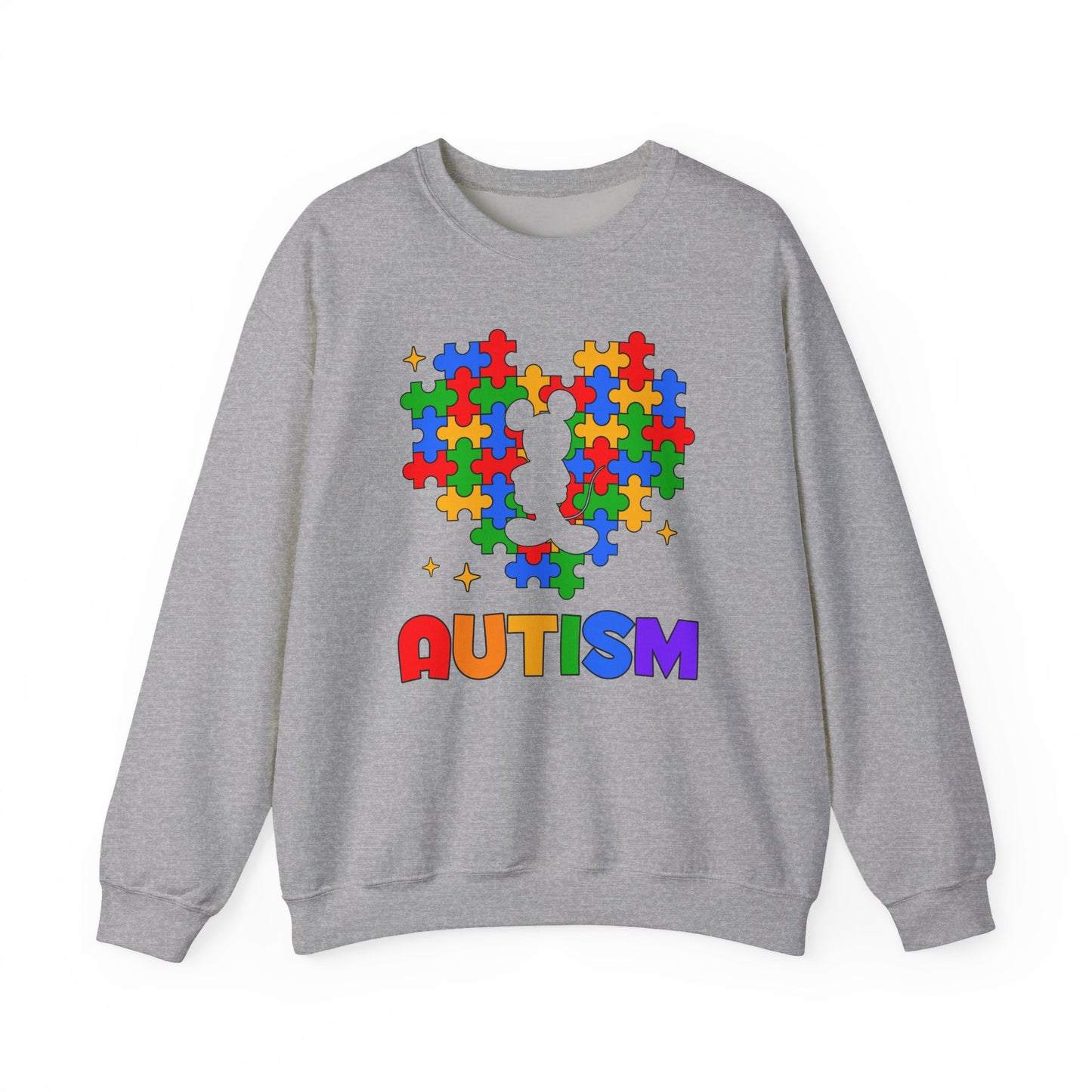 Autism Puzzle Heart Crewneck Sweatshirt